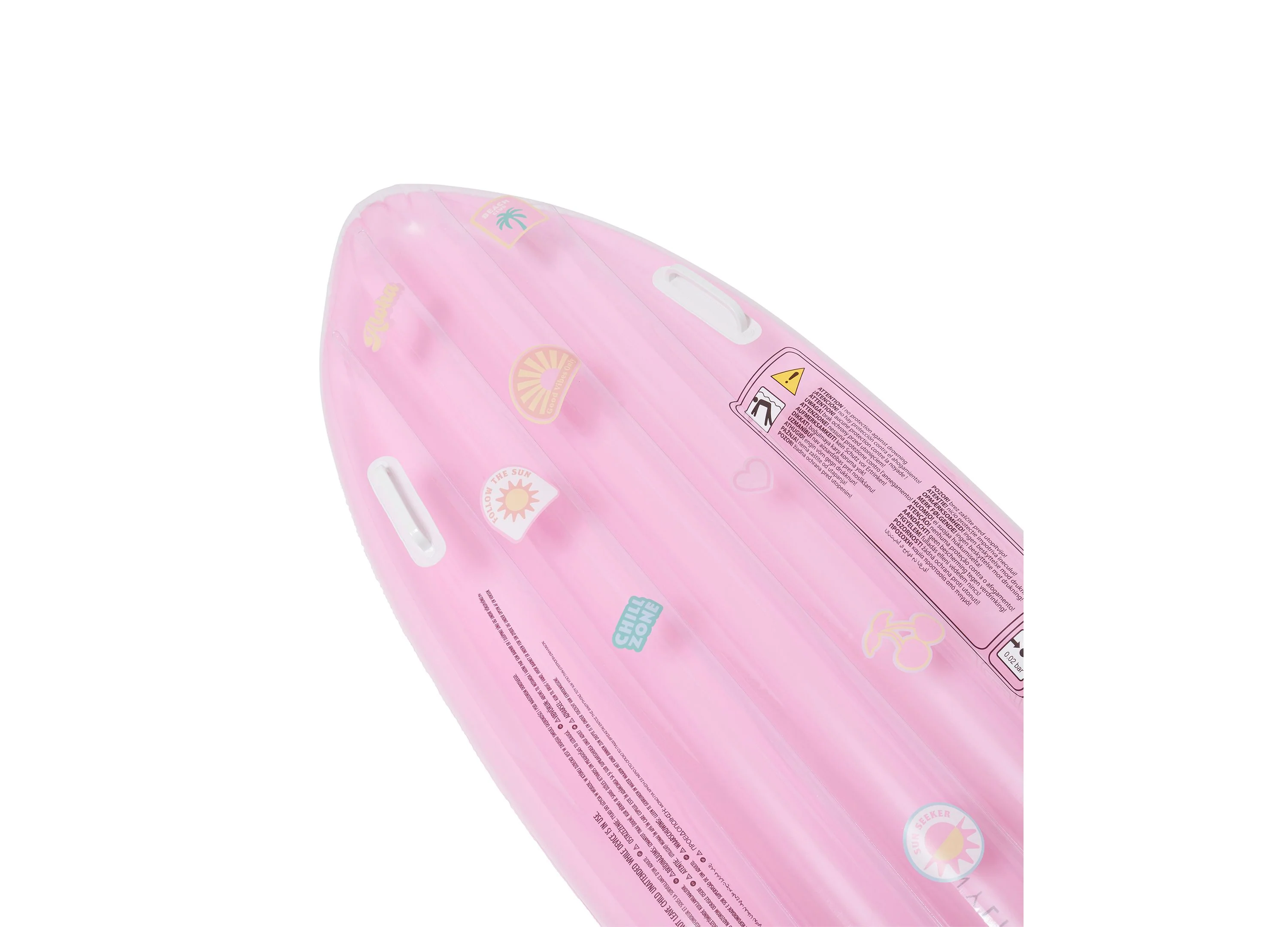 Sunnylife Kids Inflatable Surfboard Float with Customizable Stickers - Image 2