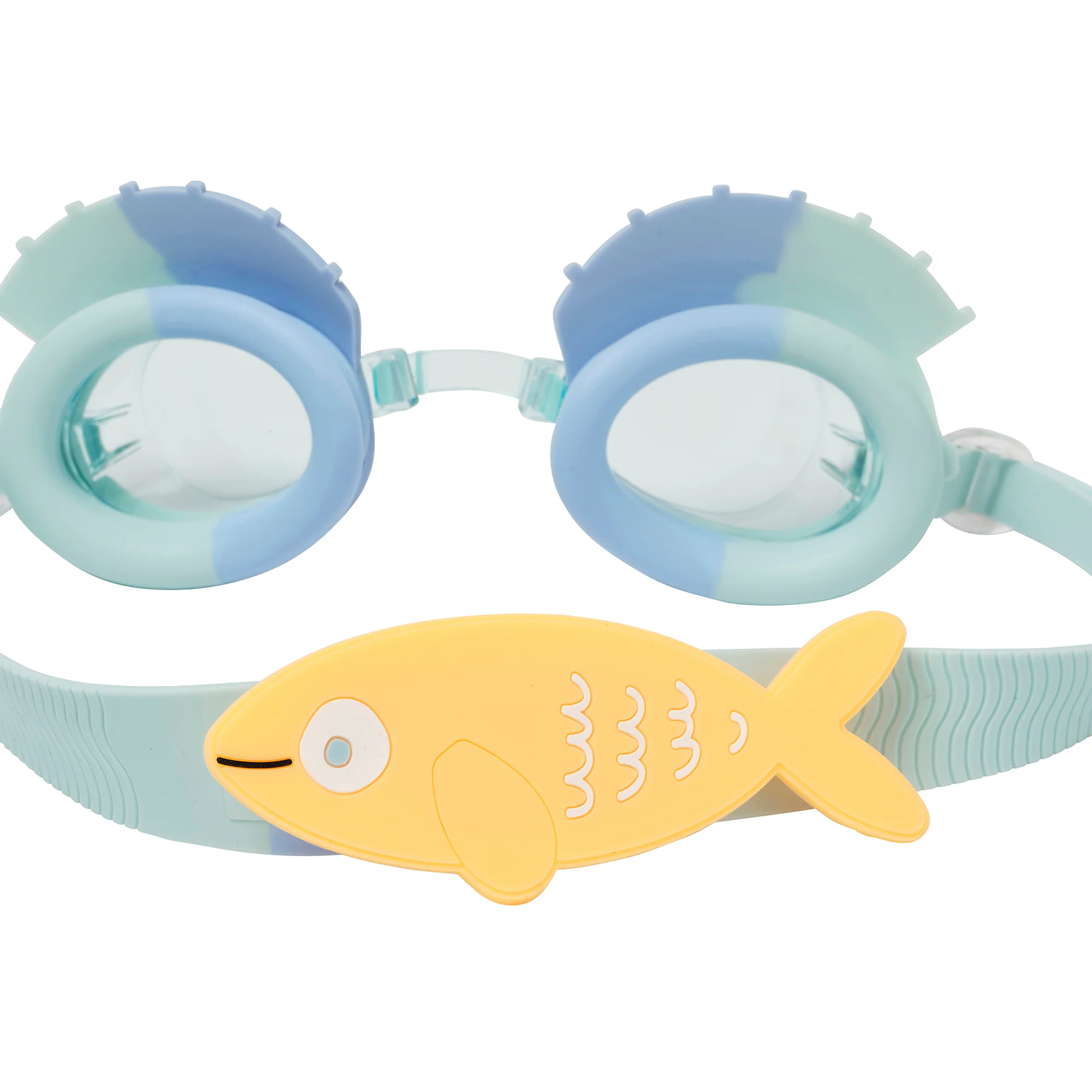 Sunnylife Aqua Blue Finn the Fish Kids Swim Goggles - One Size - Image 3