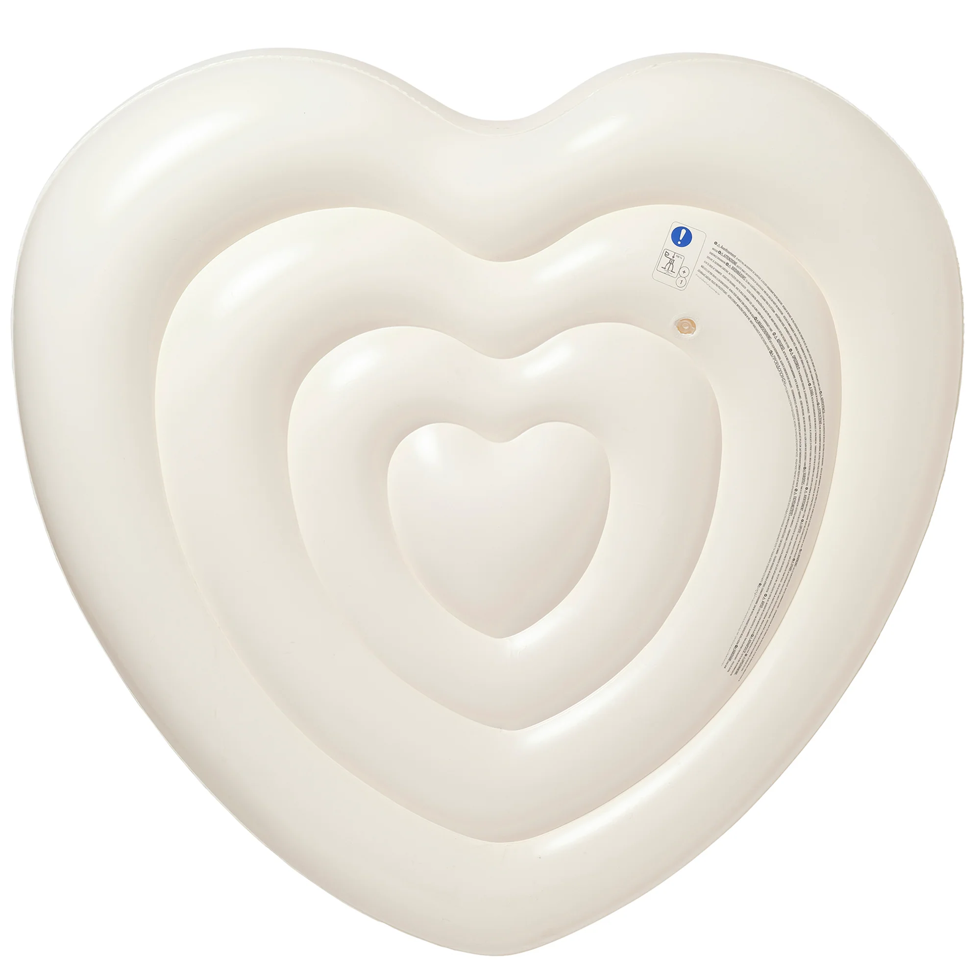 Sunnylife Twin Heart Inflatable Pool Float for Two - Pink Stripe - Image 4