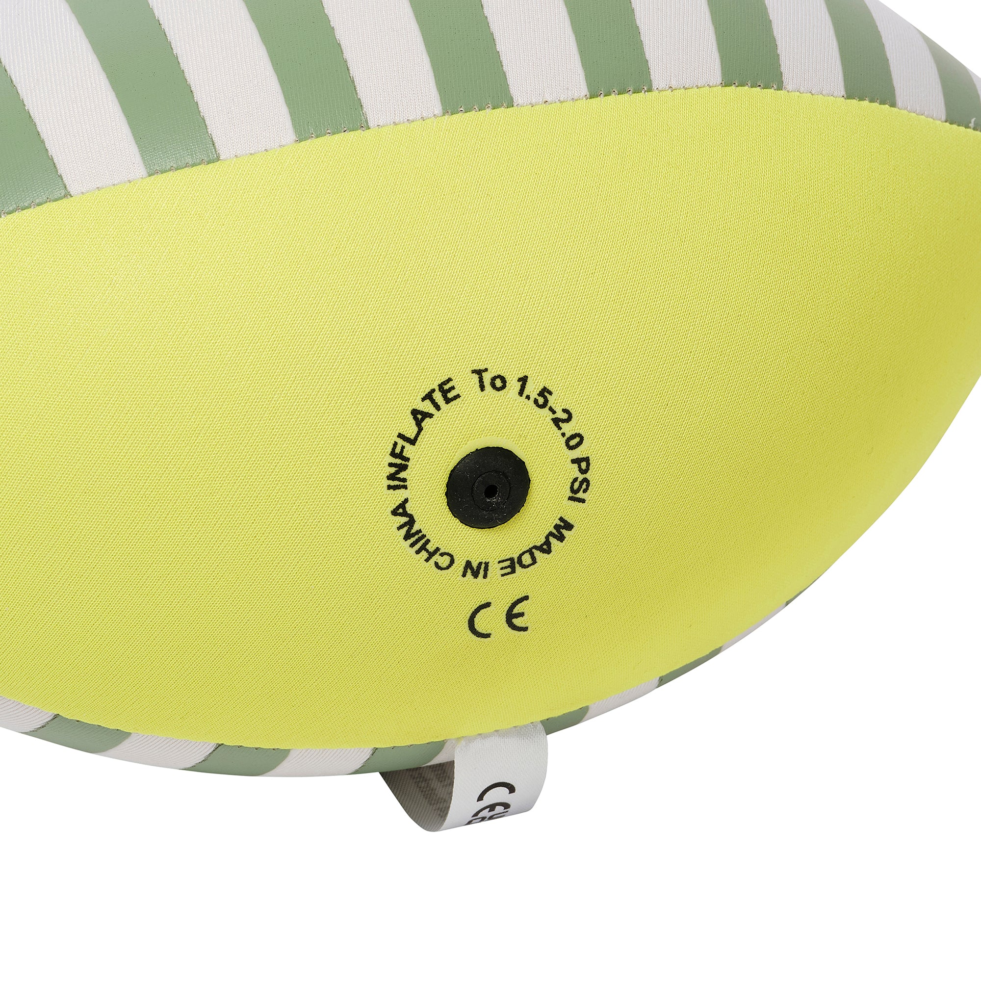 Sunnylife 9" Neoprene Football - Citrus Stripe Inflatable Pool Toy - Image 5
