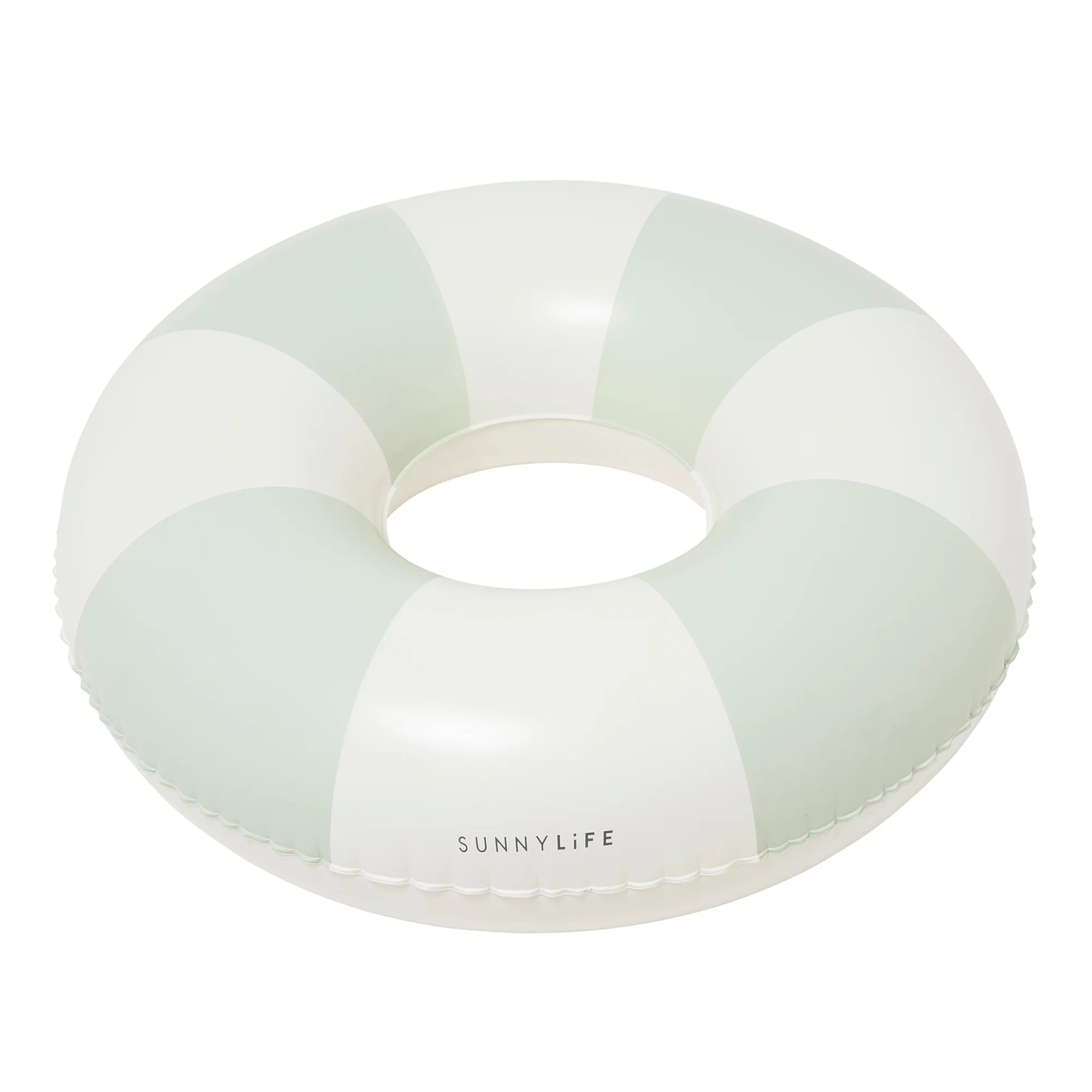 Sunnylife 41 Inch Olive Stripe Inflatable Pool Tube Float - Image 5