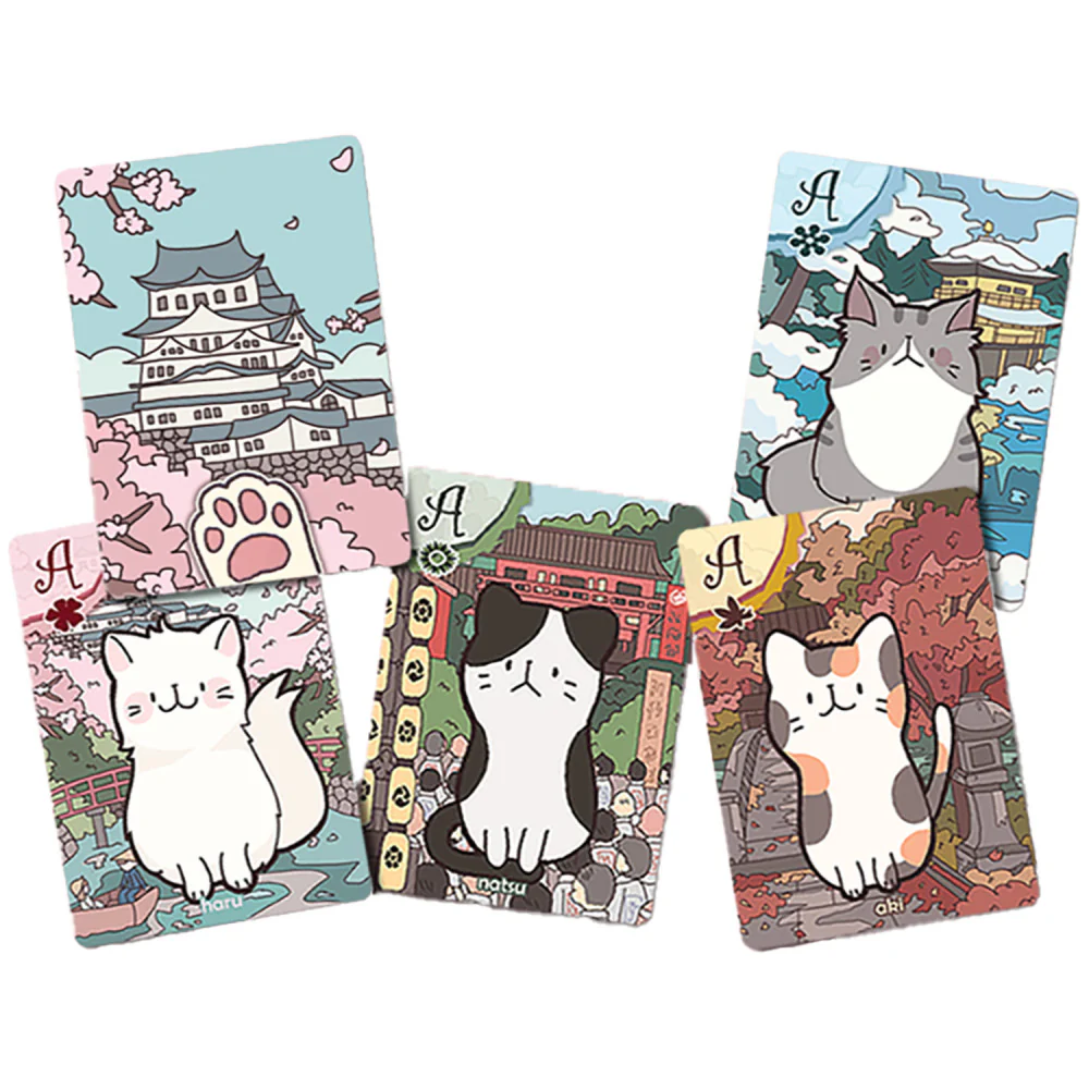 Sunrise Tornado: Playing Cats - Spring - Whimsical Cat-Themed Card Deck - Image 4