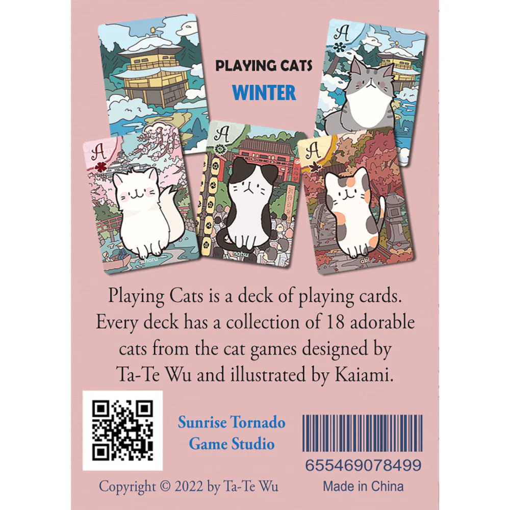 Sunrise Tornado: Playing Cats - Magical Winter Card Deck - Image 3