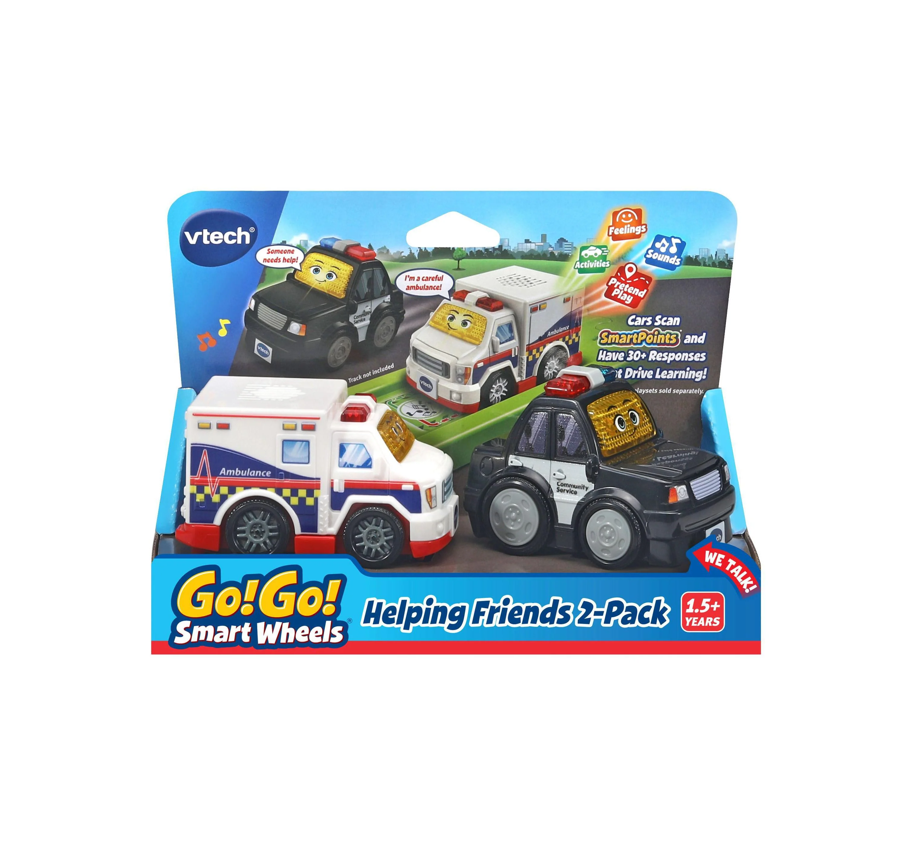 Super Wheels Helping Friends 2-Pack Interactive Toy Cars - Image 3