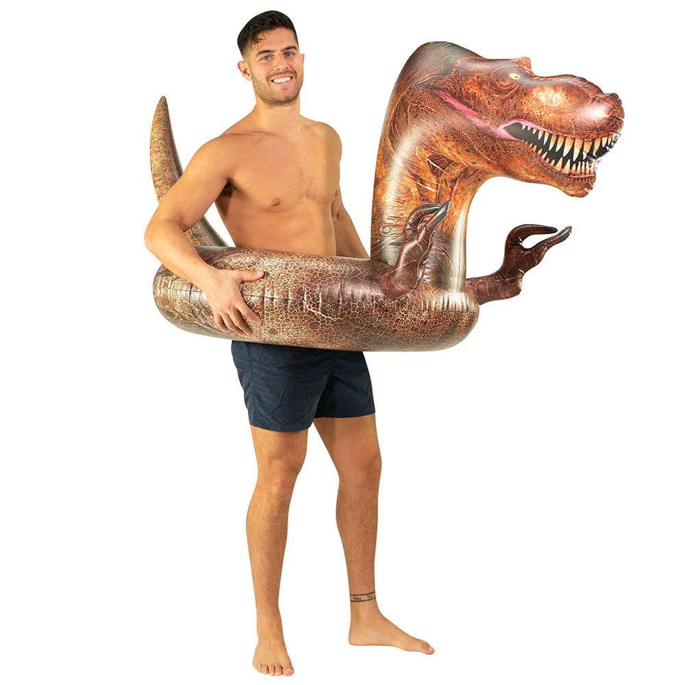 PoolCandy Jumbo T-Rex Dinosaur 40" Inflatable Pool Tube