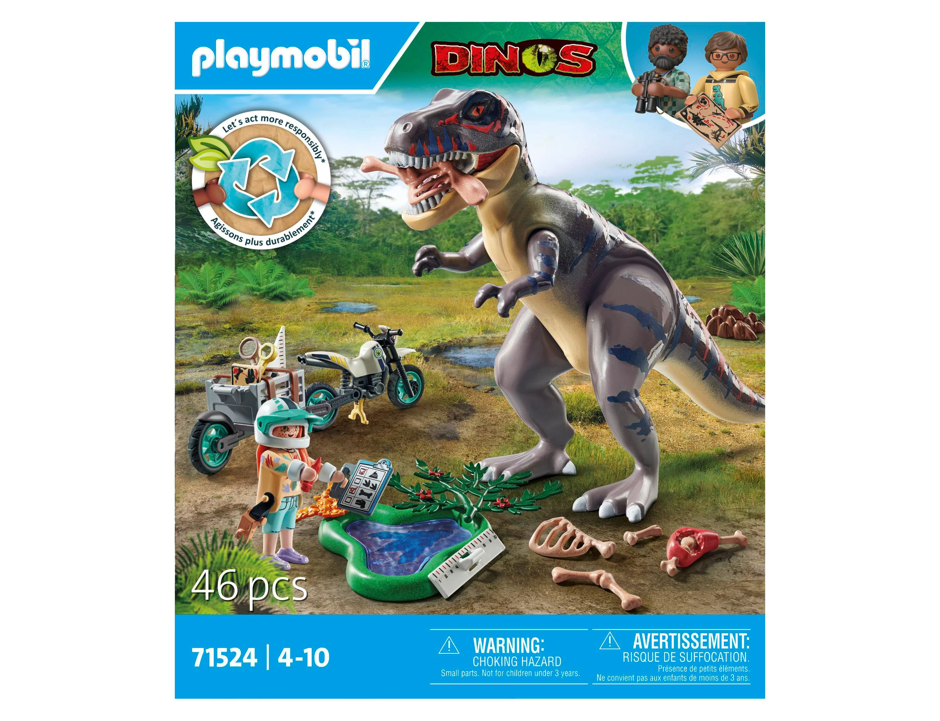 PLAYMOBIL T-REX HUNT Adventure Play Set - Image 4