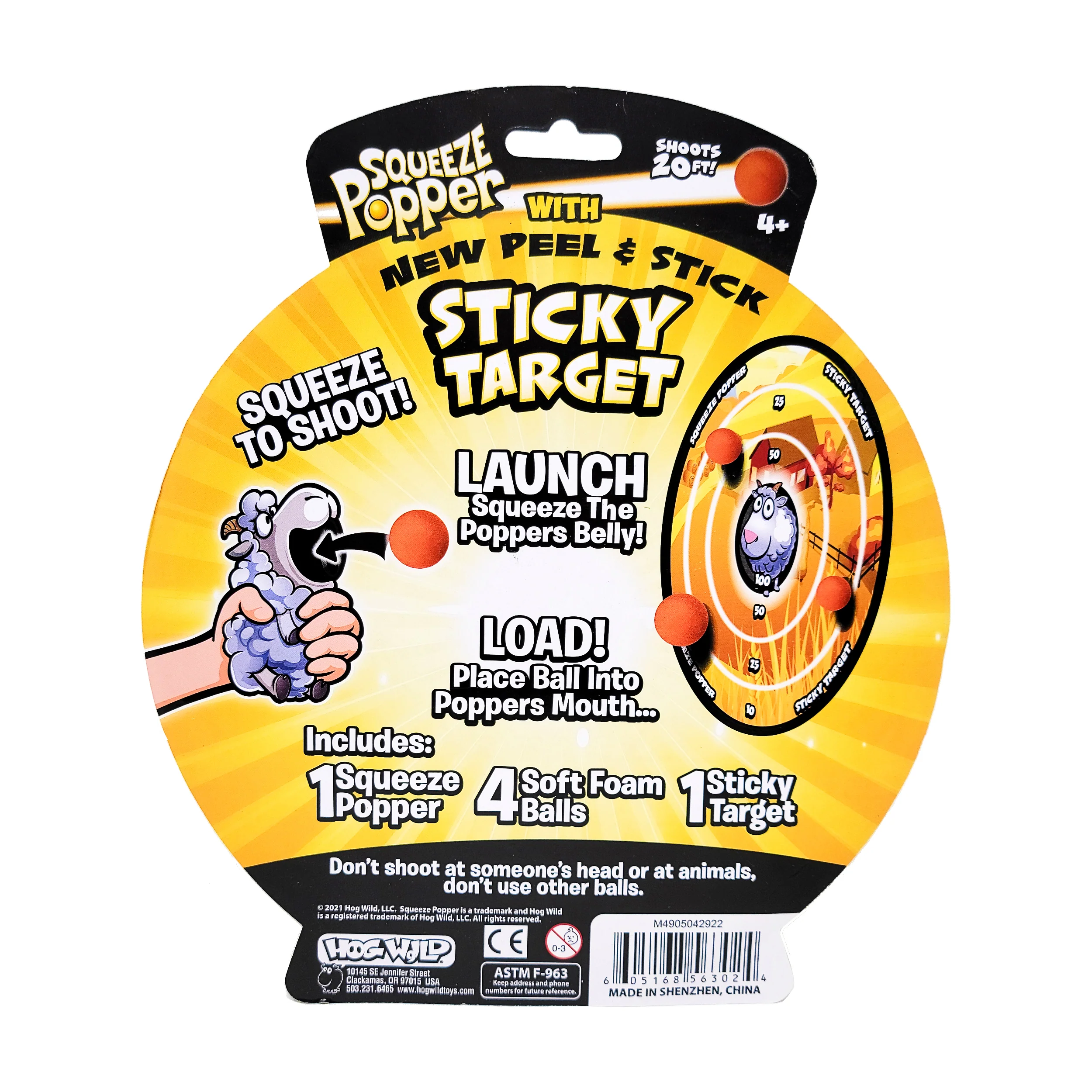 Jurassic Jolt T-Rex Squeeze Popper with Sticky Target - Image 3