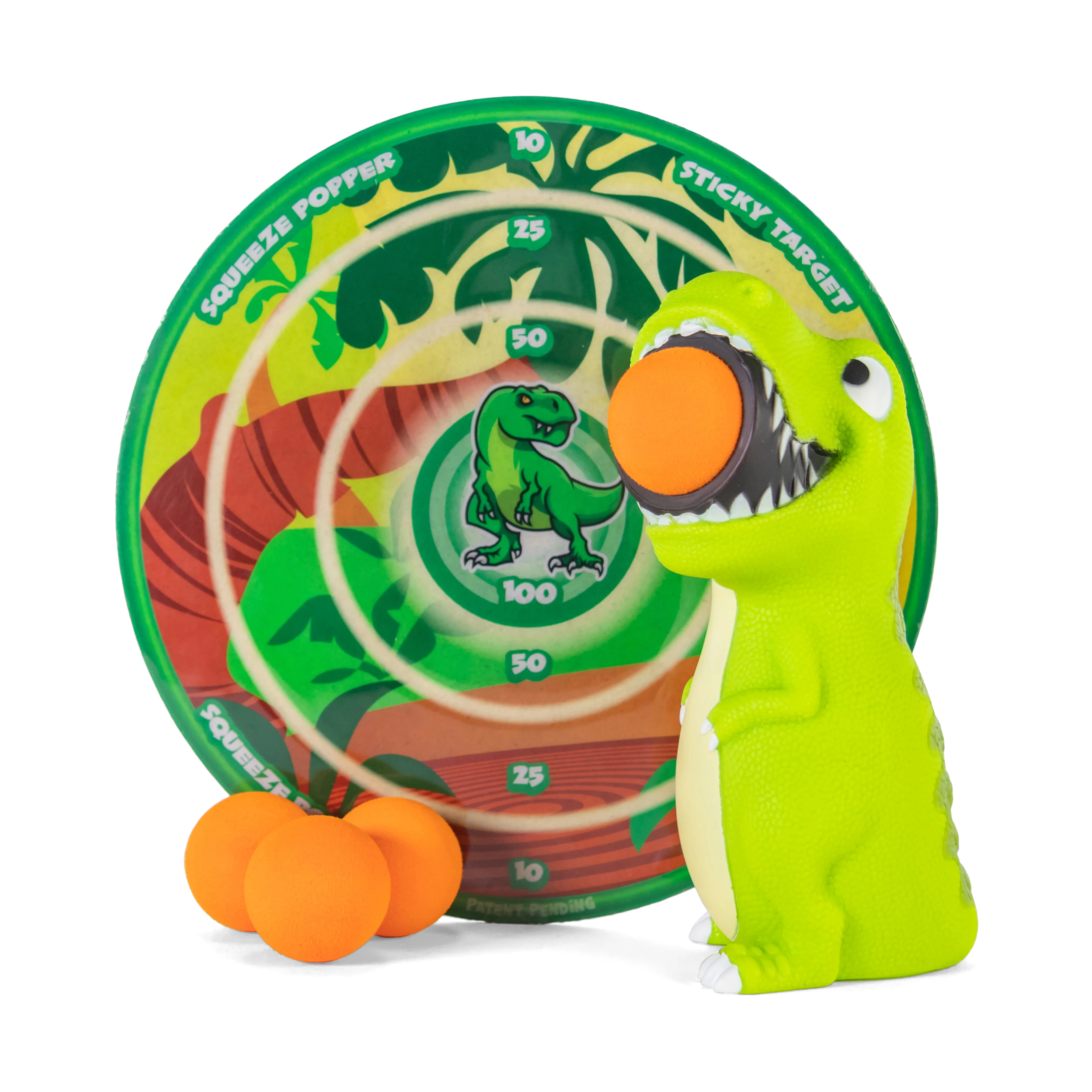 Jurassic Jolt T-Rex Squeeze Popper with Sticky Target - Image 4