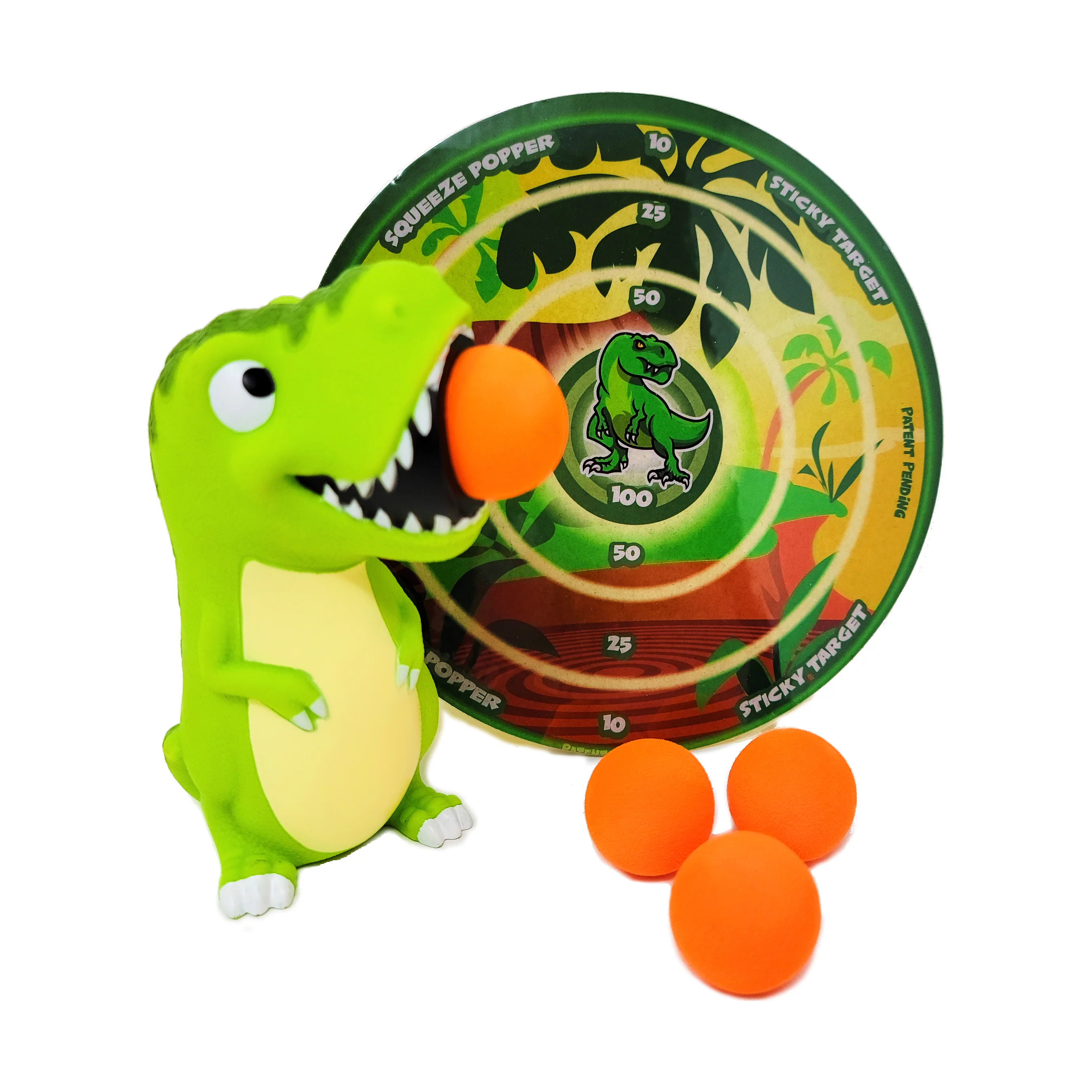 Jurassic Jolt T-Rex Squeeze Popper with Sticky Target - Image 5