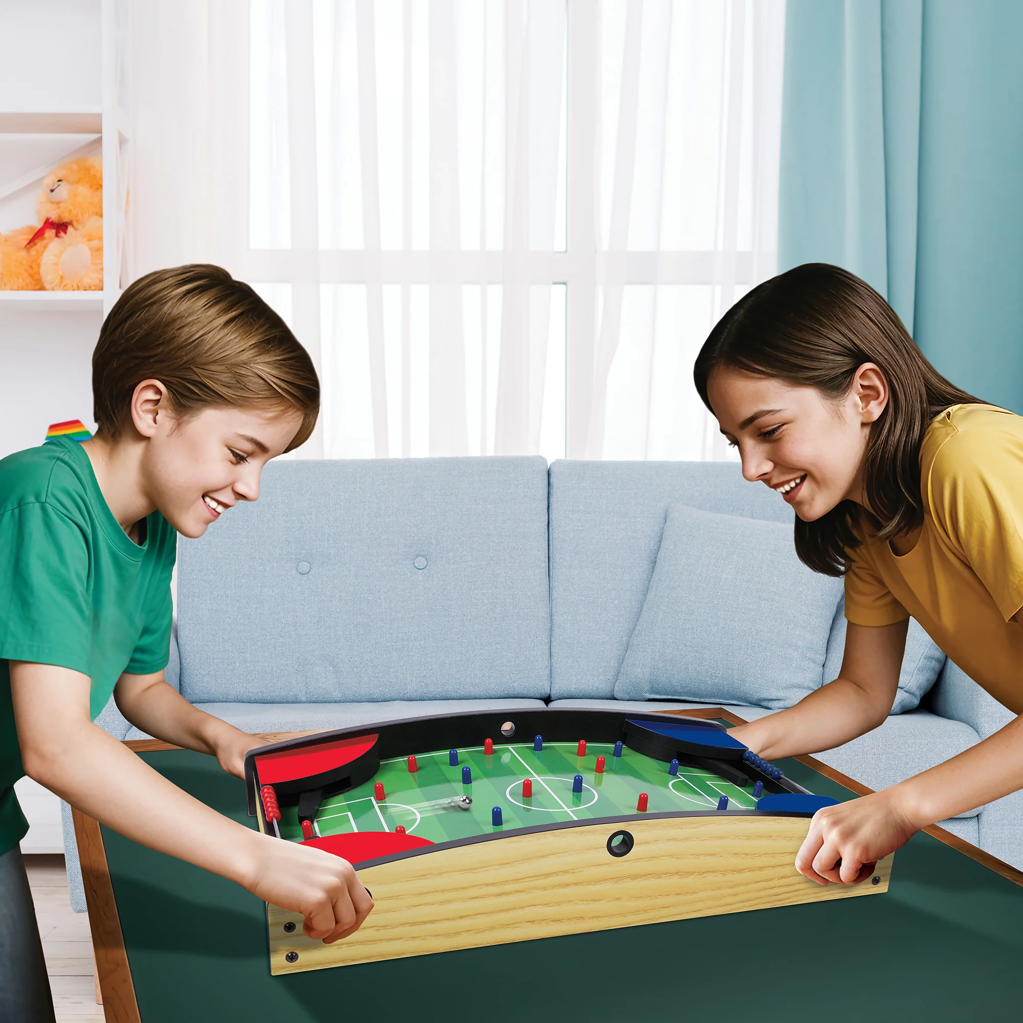 Tabletop Pinball Soccer 20" Portable Family Game - Image 4