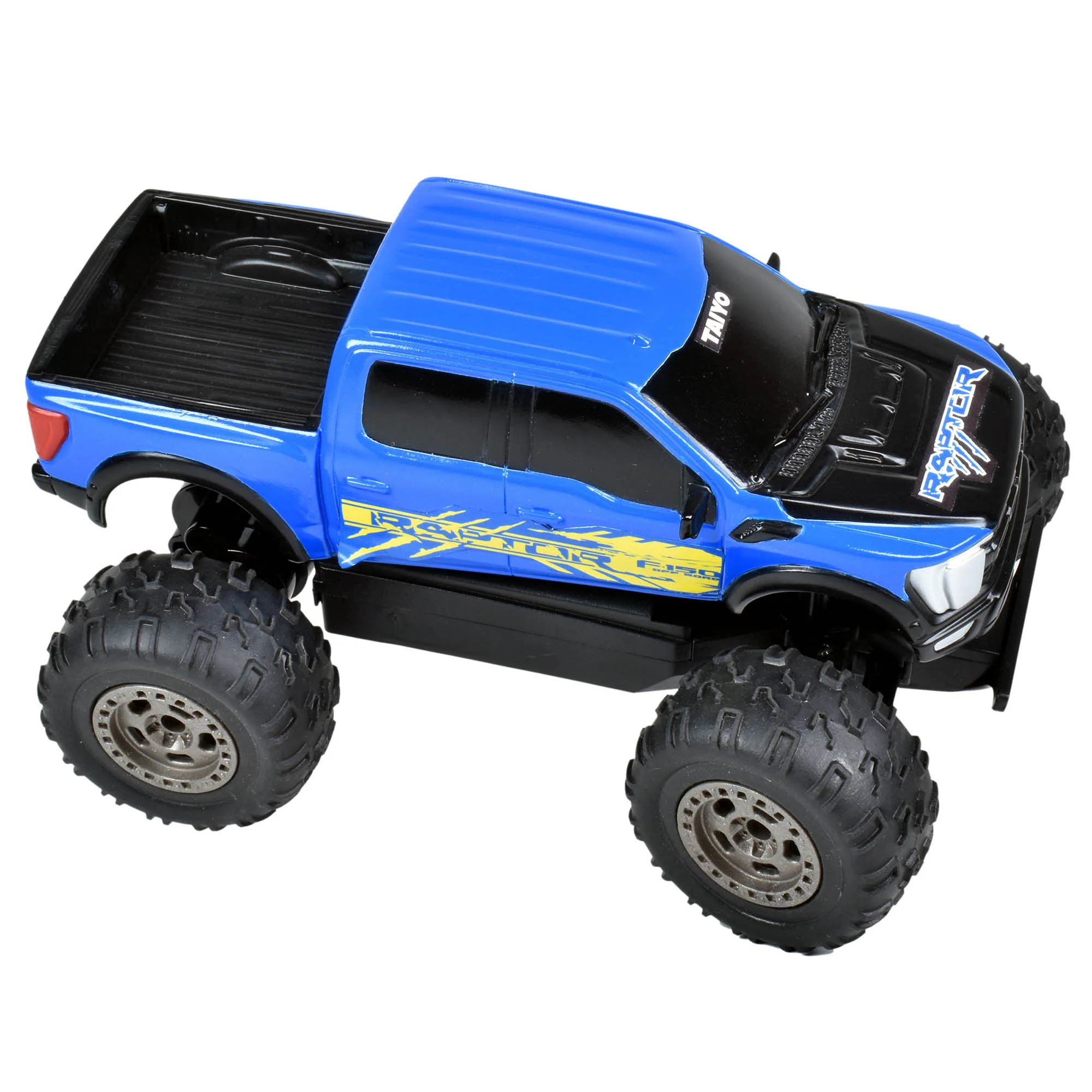 Taiyo Ford Raptor RC Truck - Blue & Yellow - 1:22 Scale - Image 3