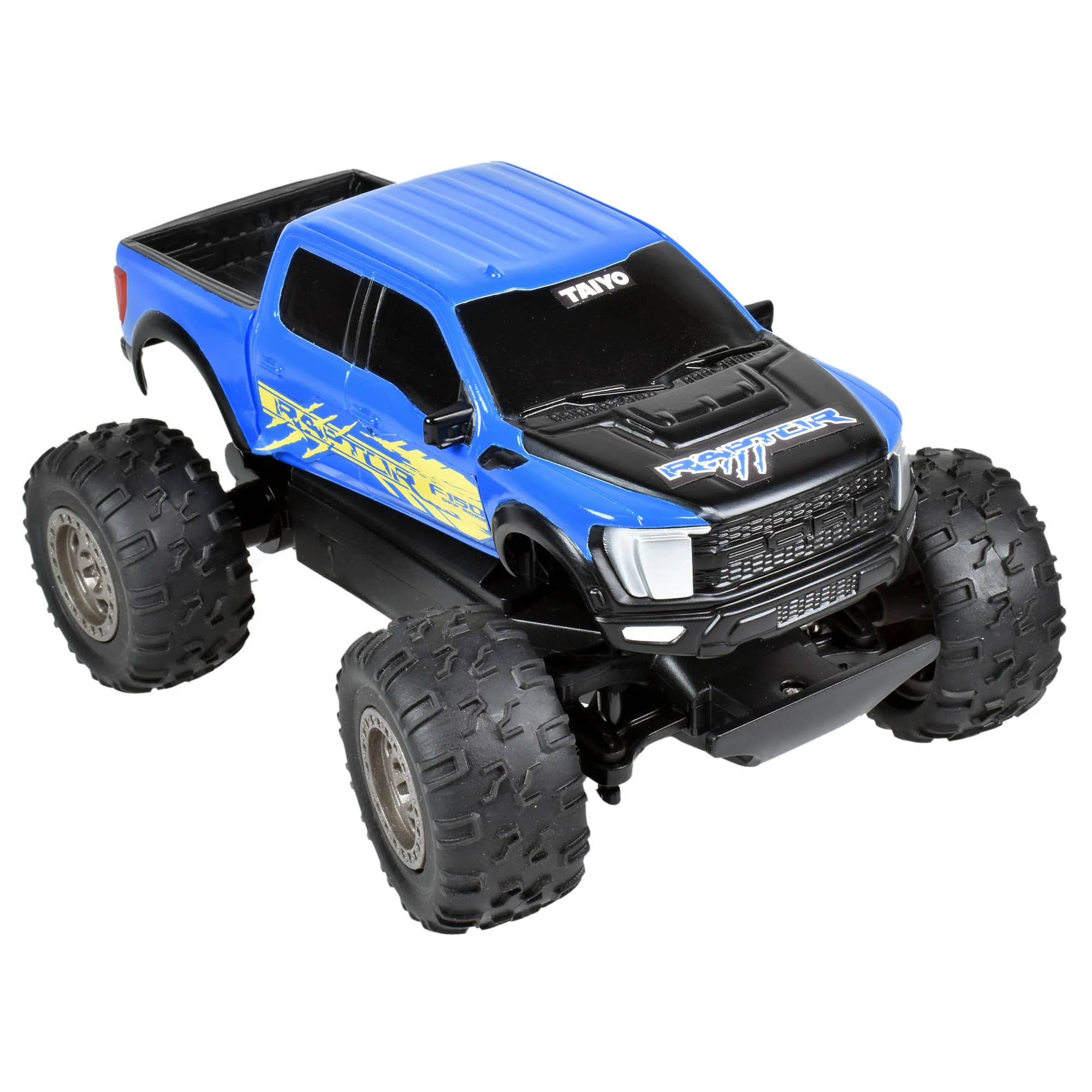 Taiyo Ford Raptor RC Truck - Blue & Yellow - 1:22 Scale - Image 4