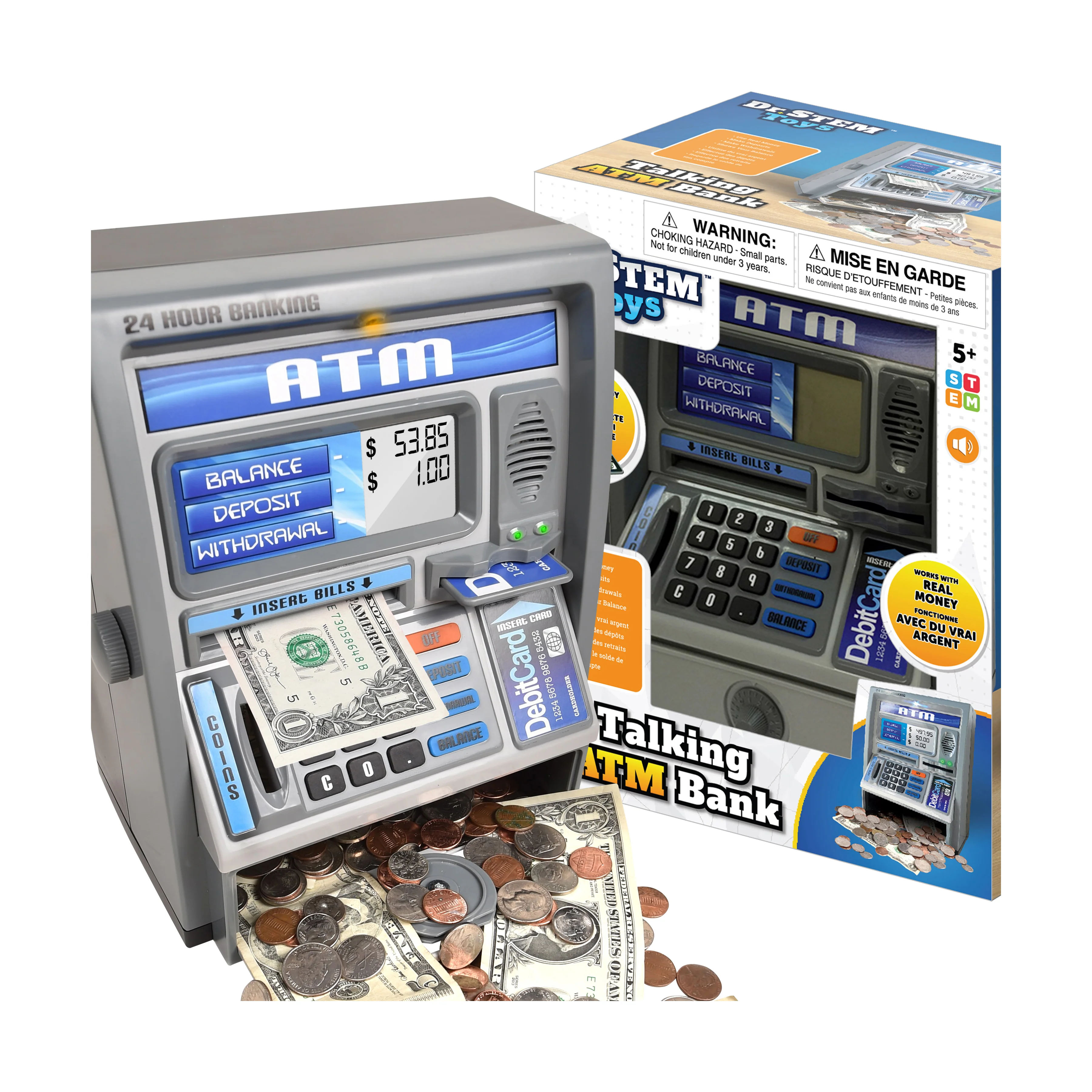Interactive Talking ATM Savings Bank - Educational Money Management Toy - Image 3