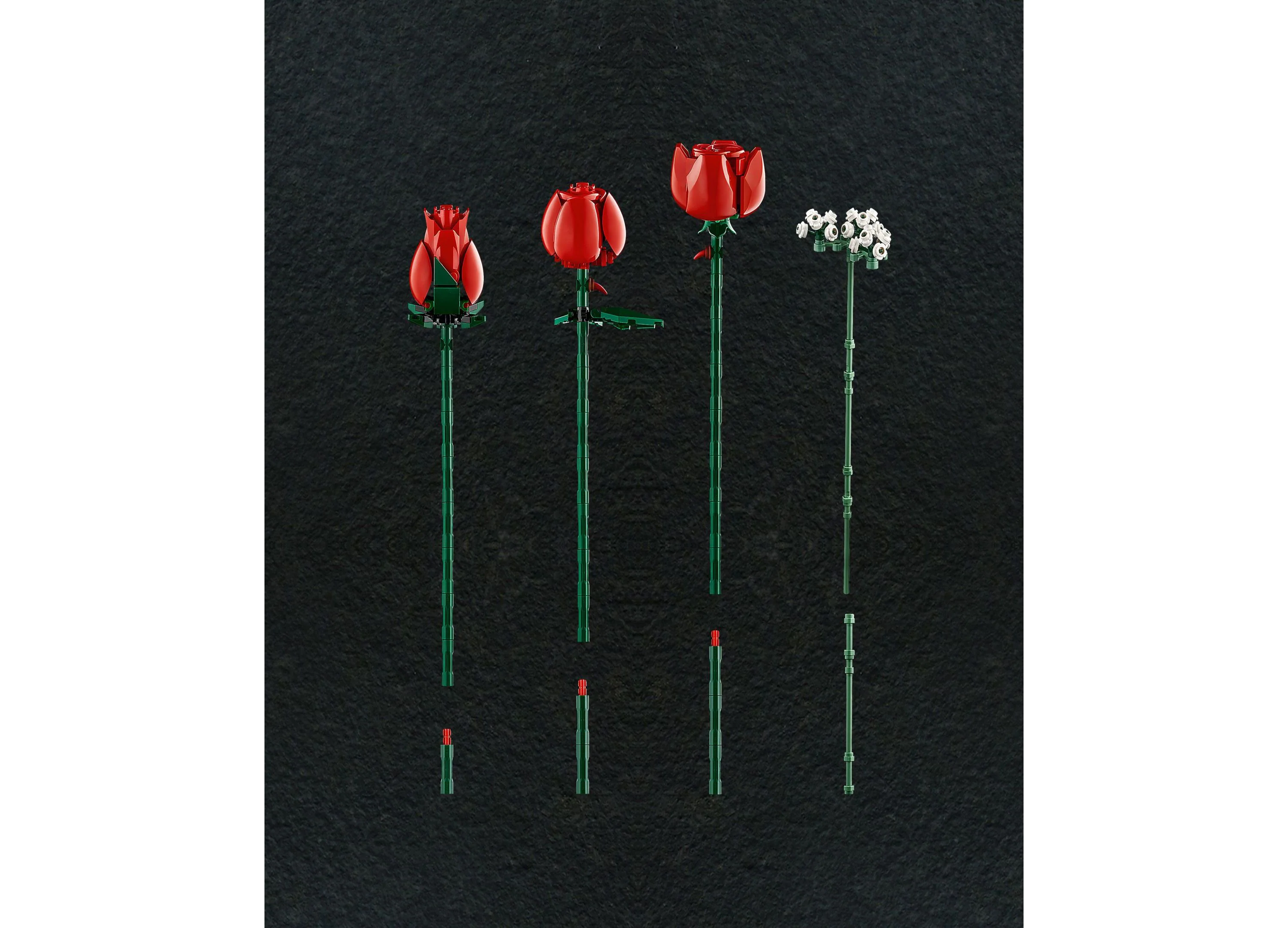 LEGO Icons Bouquet of Roses 10328 Buildable Floral Display - Image 4