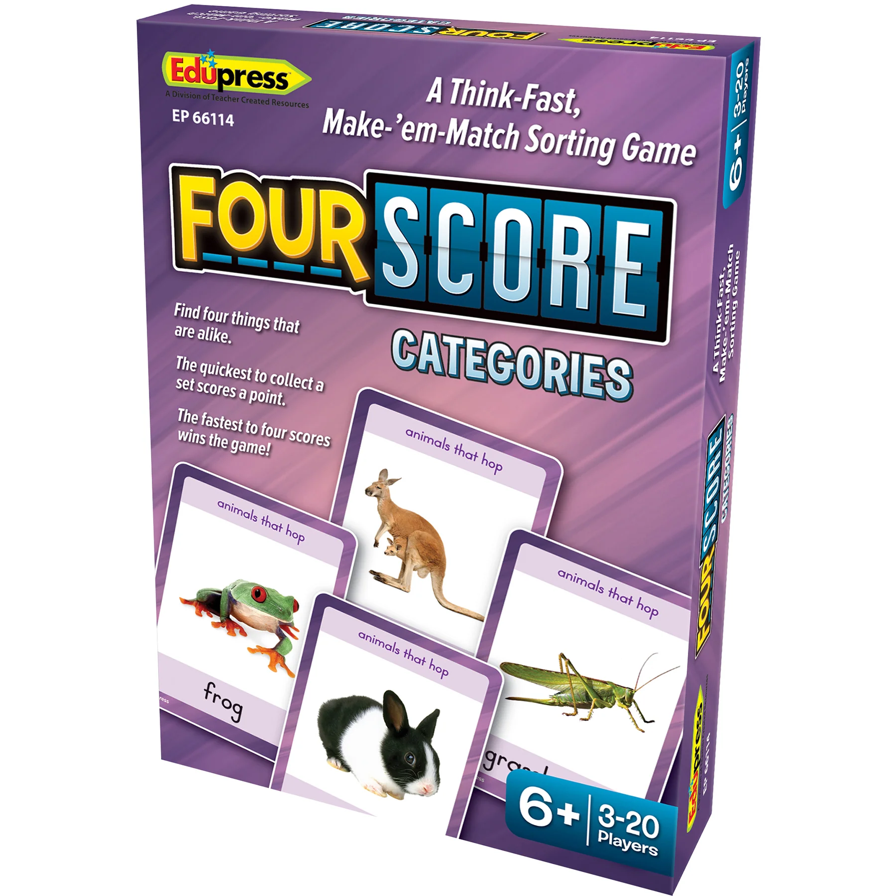 Teacher Created Resources Four Score Card Game - Triple Pack - Image 2