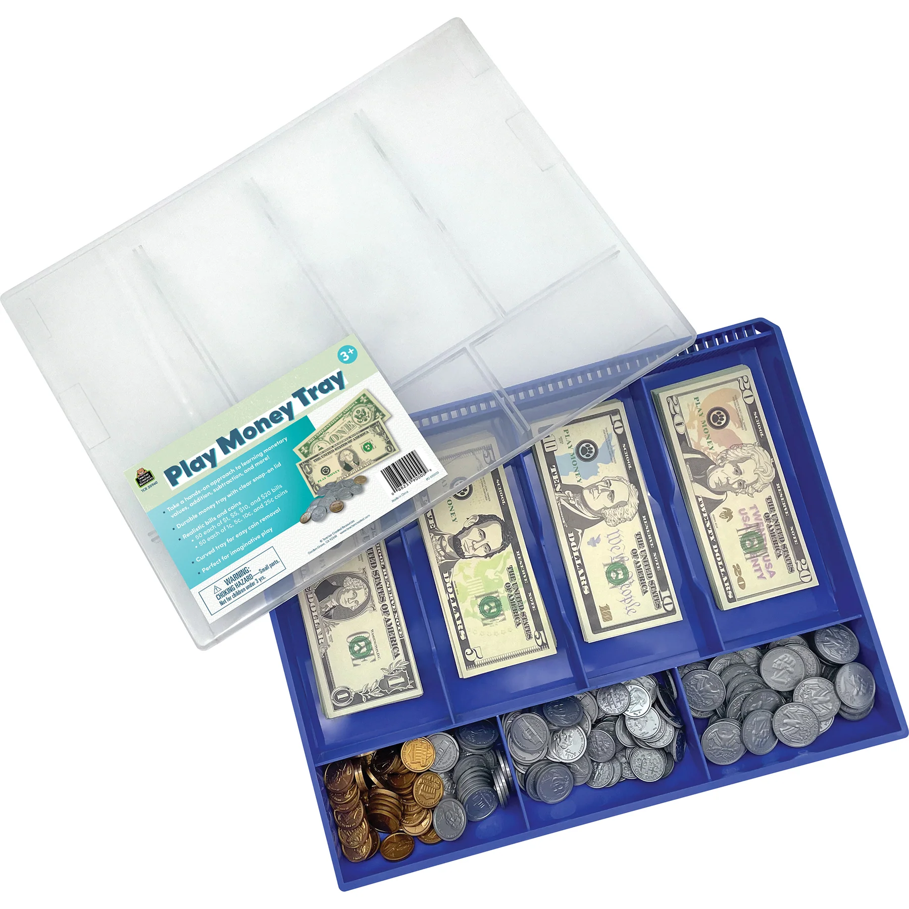 Teacher Created Resources Play Money Tray - Interactive Learning Set - Image 3