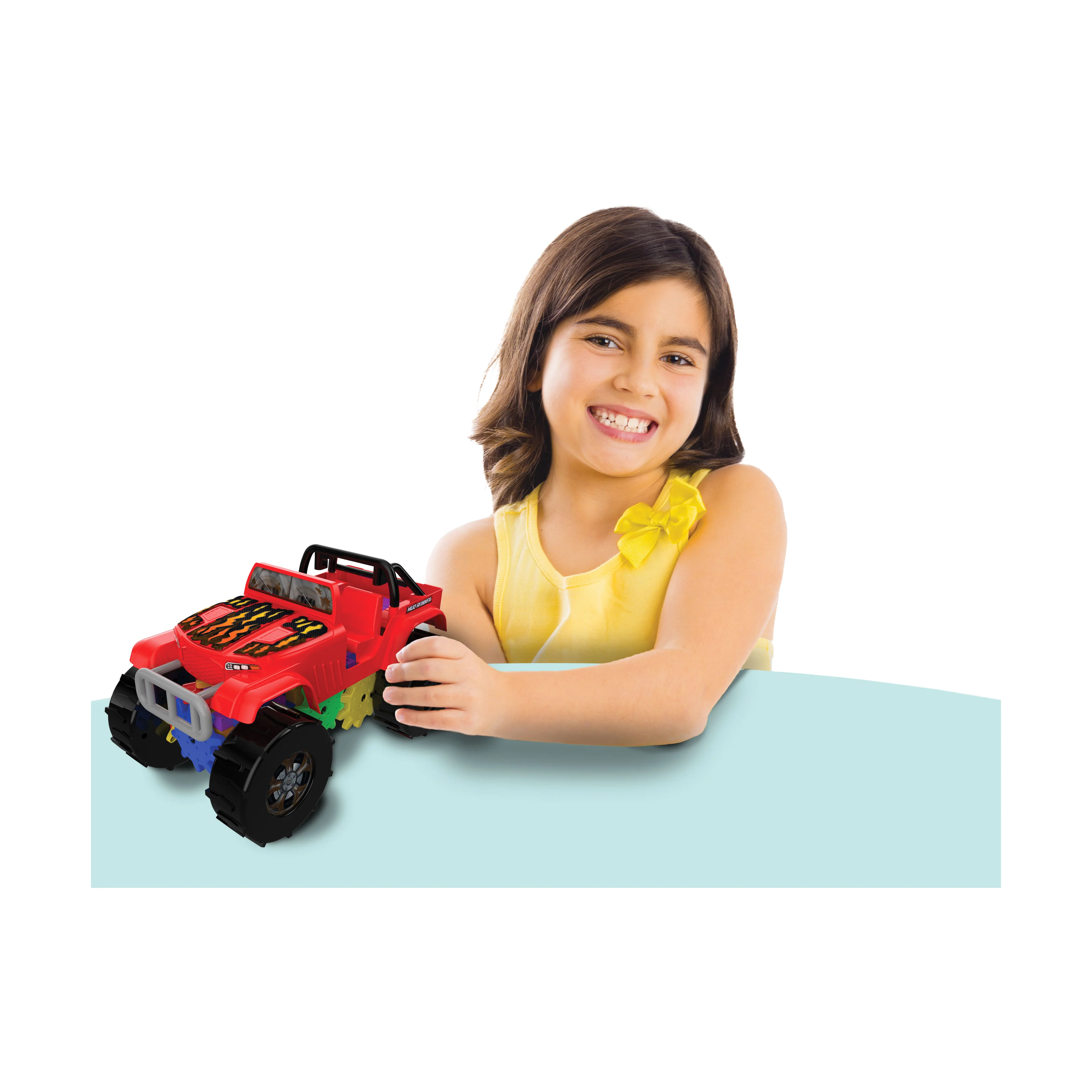 Techno Gears Mud Runner Monster Truck Construction Set - 60+ Pieces - Image 5
