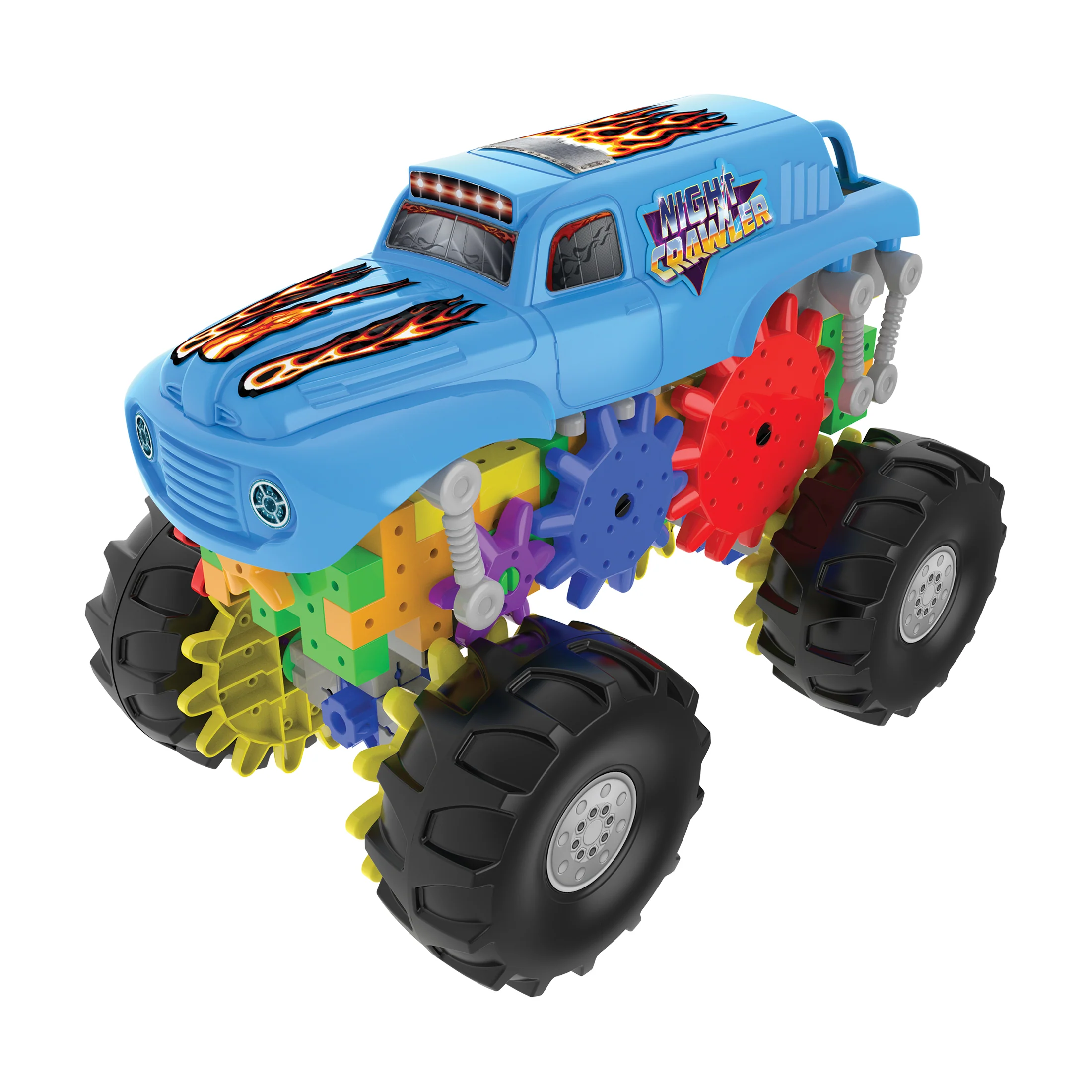 Techno Gears Night Crawler Monster Truck Building Set - 60+ Pieces - Image 2