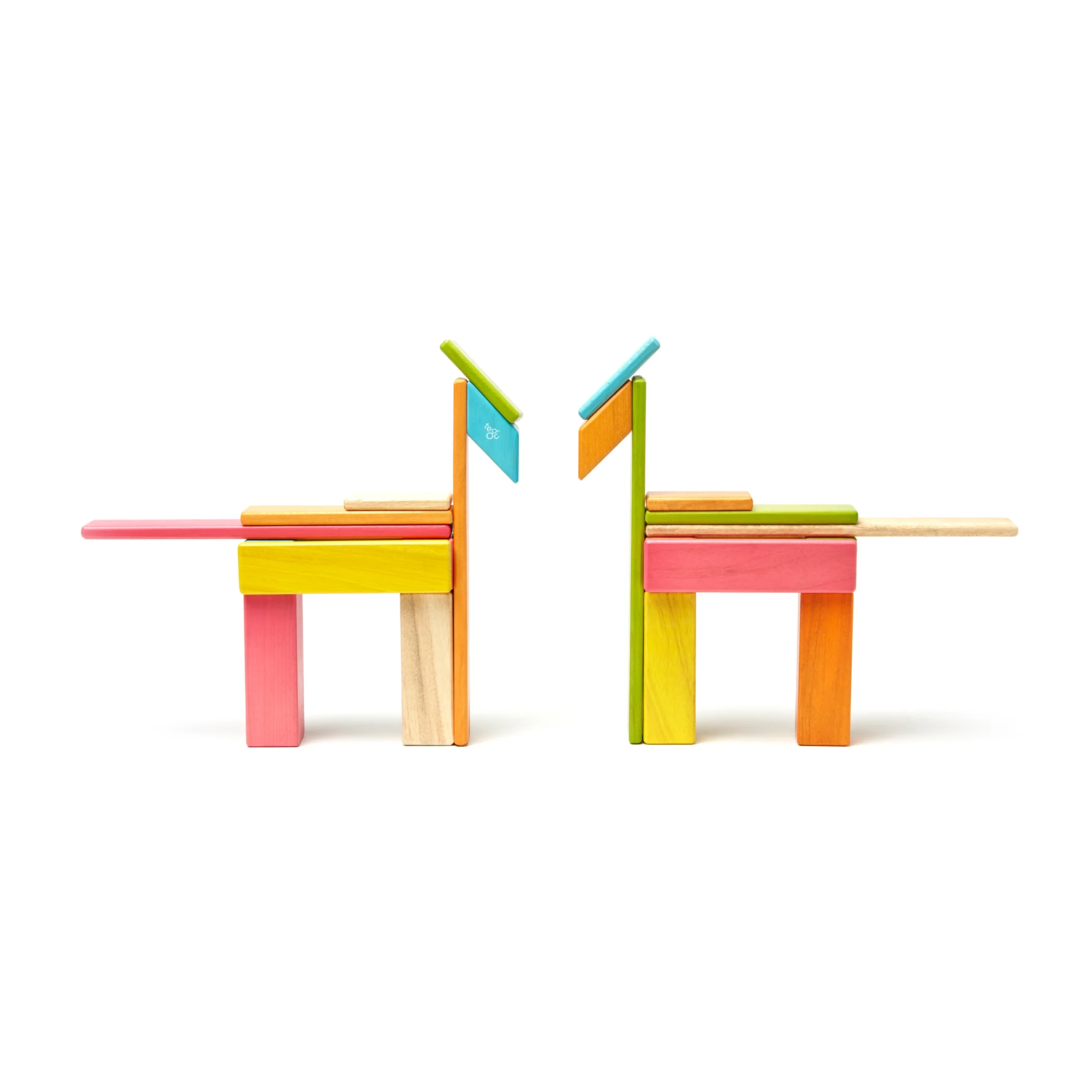 Tegu Magnetic Wooden Blocks, 24-Piece Set, Tints - Image 5