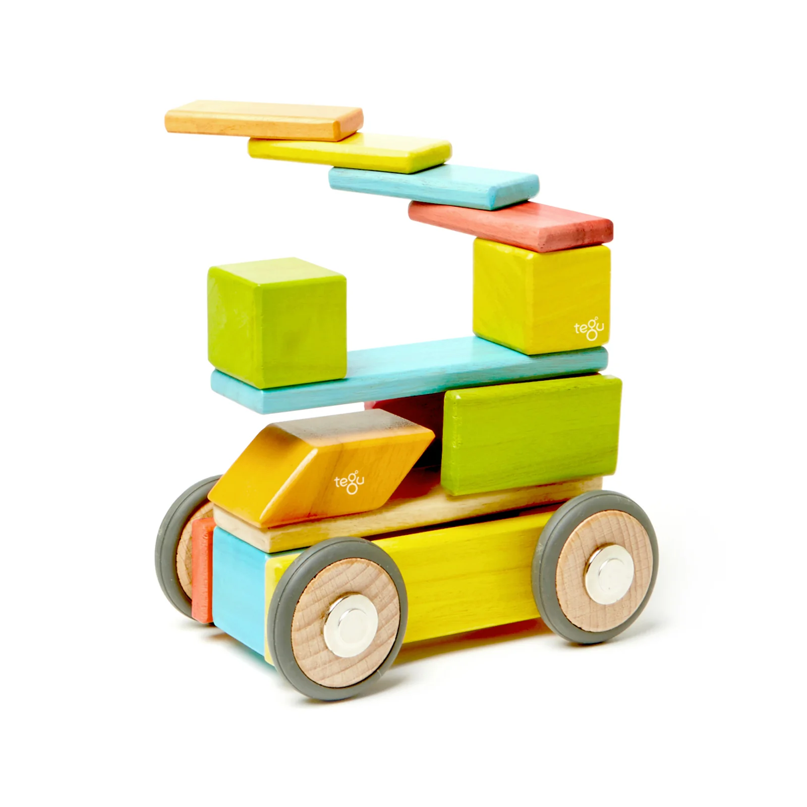 Tegu Magnetic Wooden Blocks, 42-Piece Set, Tints - Image 3