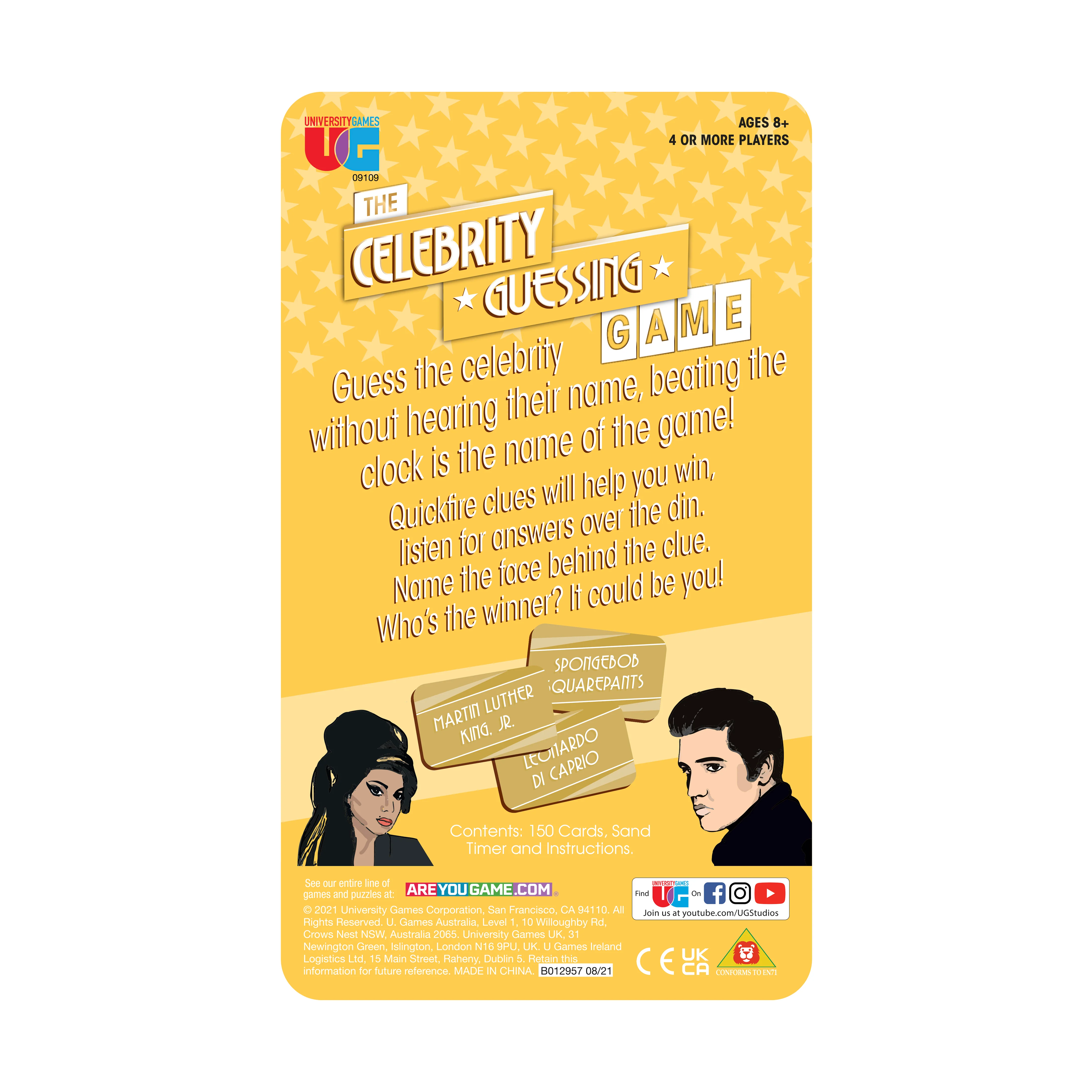Celebrity Guessing Game Tin - Quick Clue Party Game - Image 2
