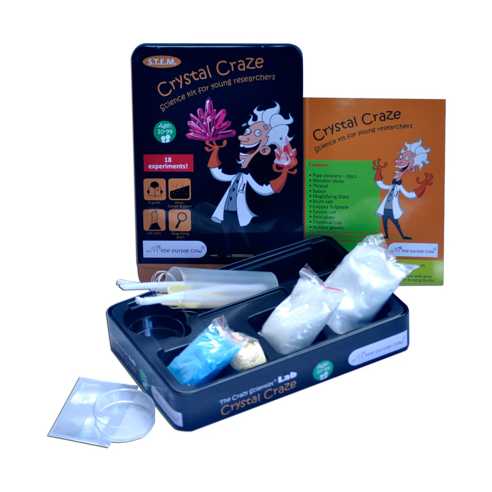 The Purple Cow The Crazy Scientist Lab Crystal Growing Kit - Image 2