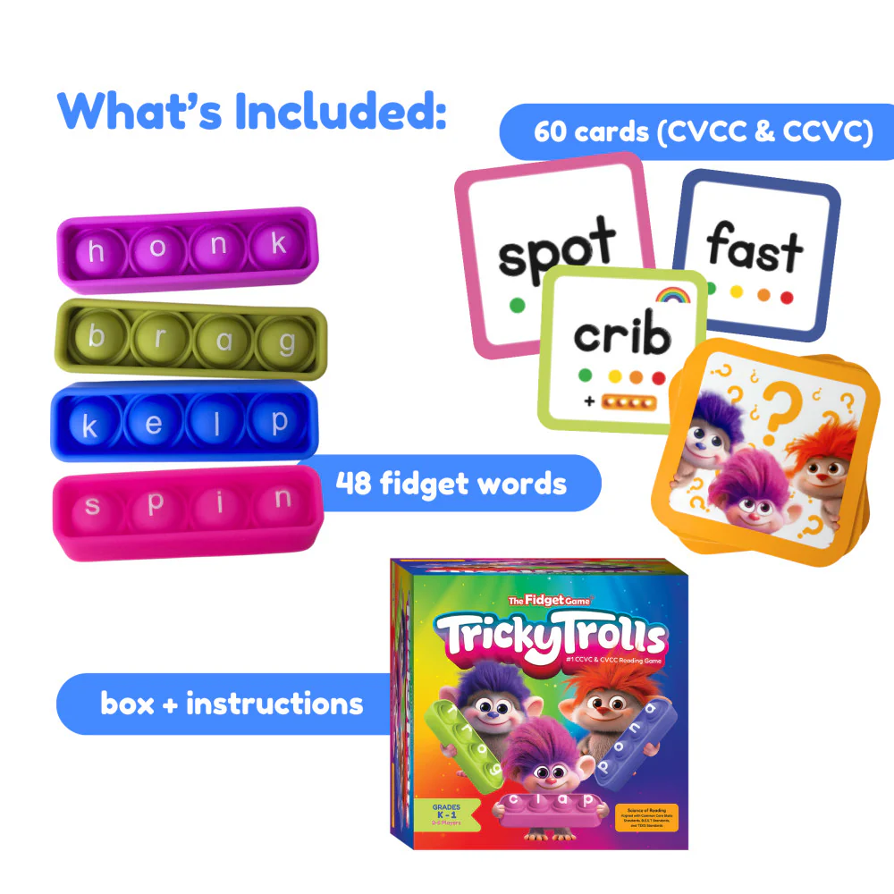Tricky Trolls Fidget Game Blending Bingo Educational Game - Image 7