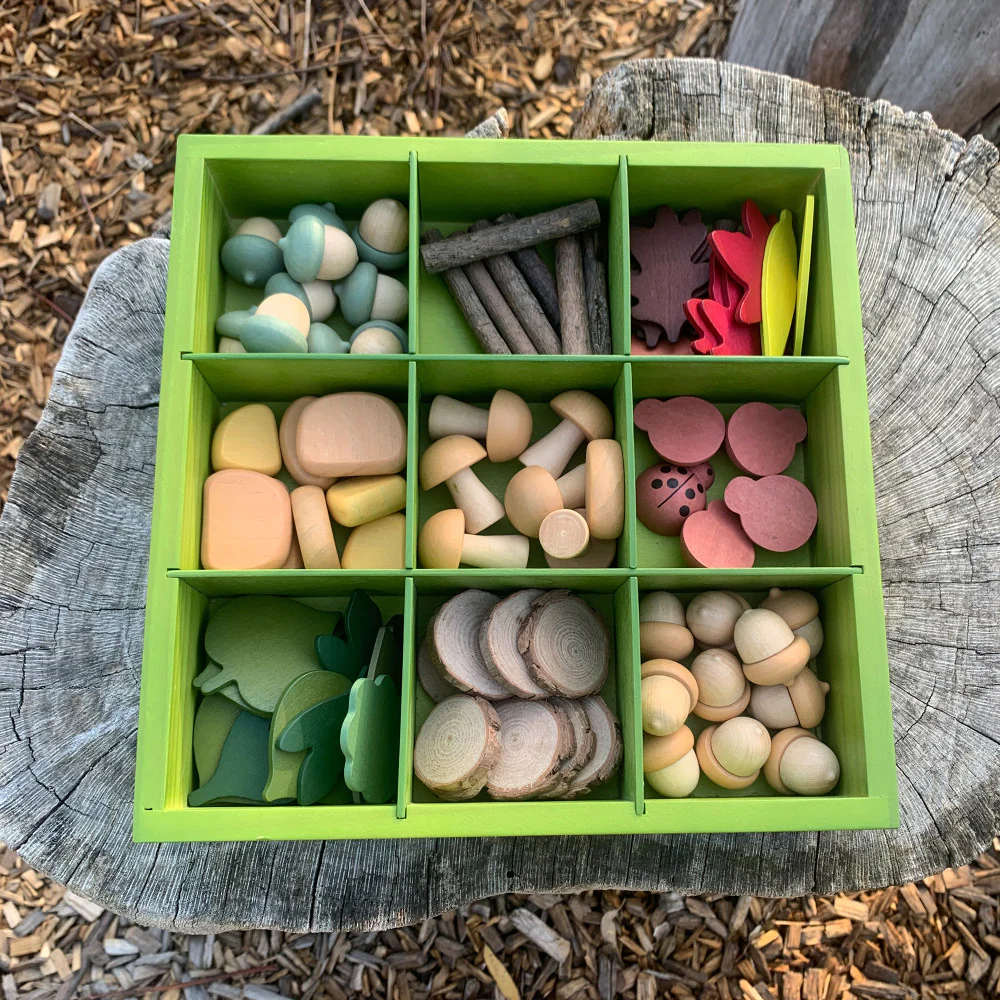 The Freckled Frog Nature's Sorting Box - 90 Piece Woodland Theme - Image 4