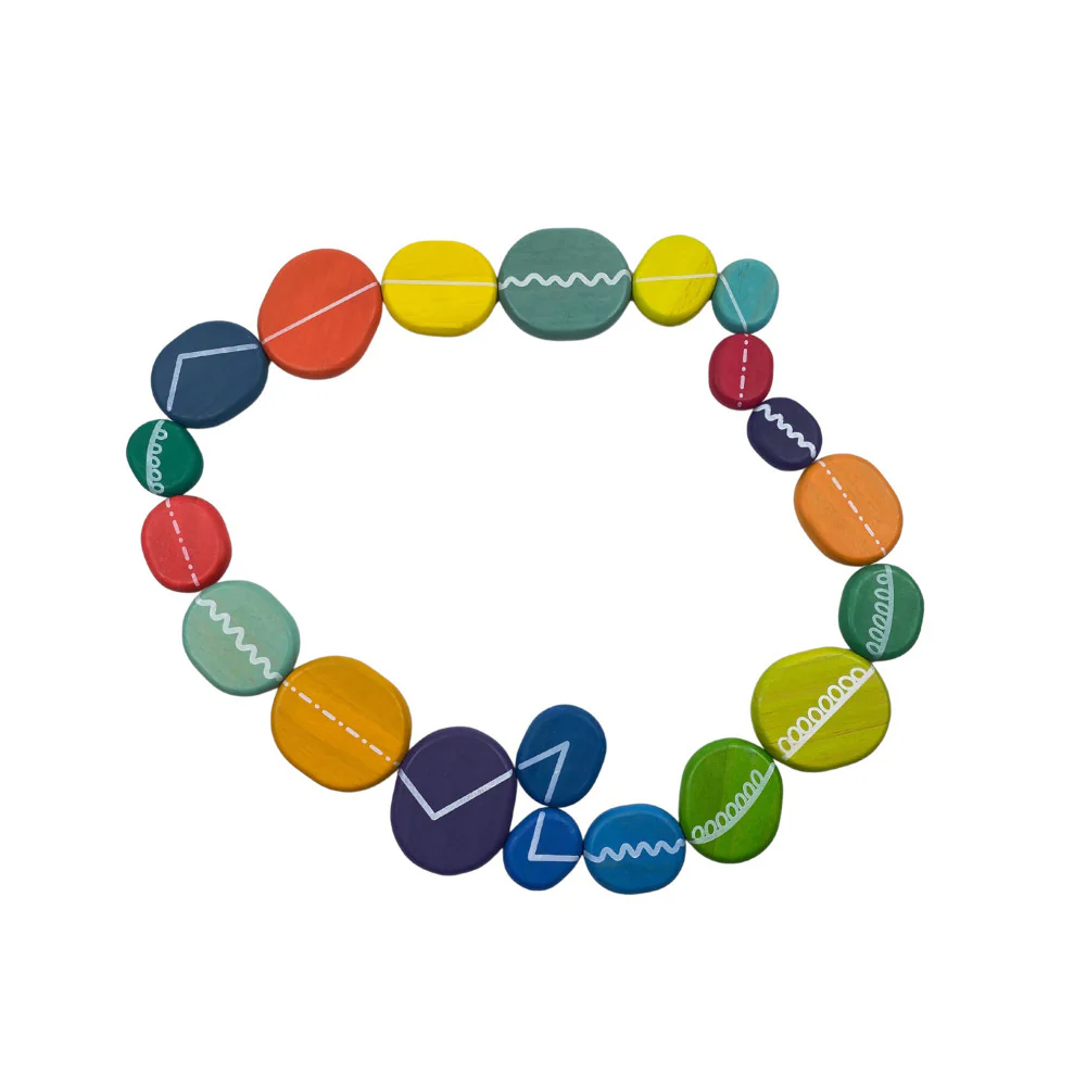 The Freckled Frog Playful Pebbles – Colorful Stacking Set - Image 2