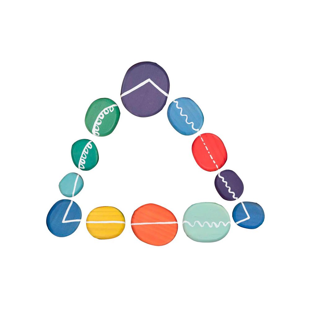 The Freckled Frog Playful Pebbles – Colorful Stacking Set - Image 3