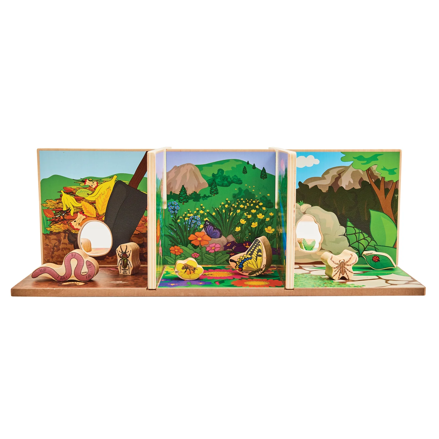 The Freckled Frog Minibeast Adventure Playset - Colorful Bug Blocks and Habitats - 15 Pieces - Image 6
