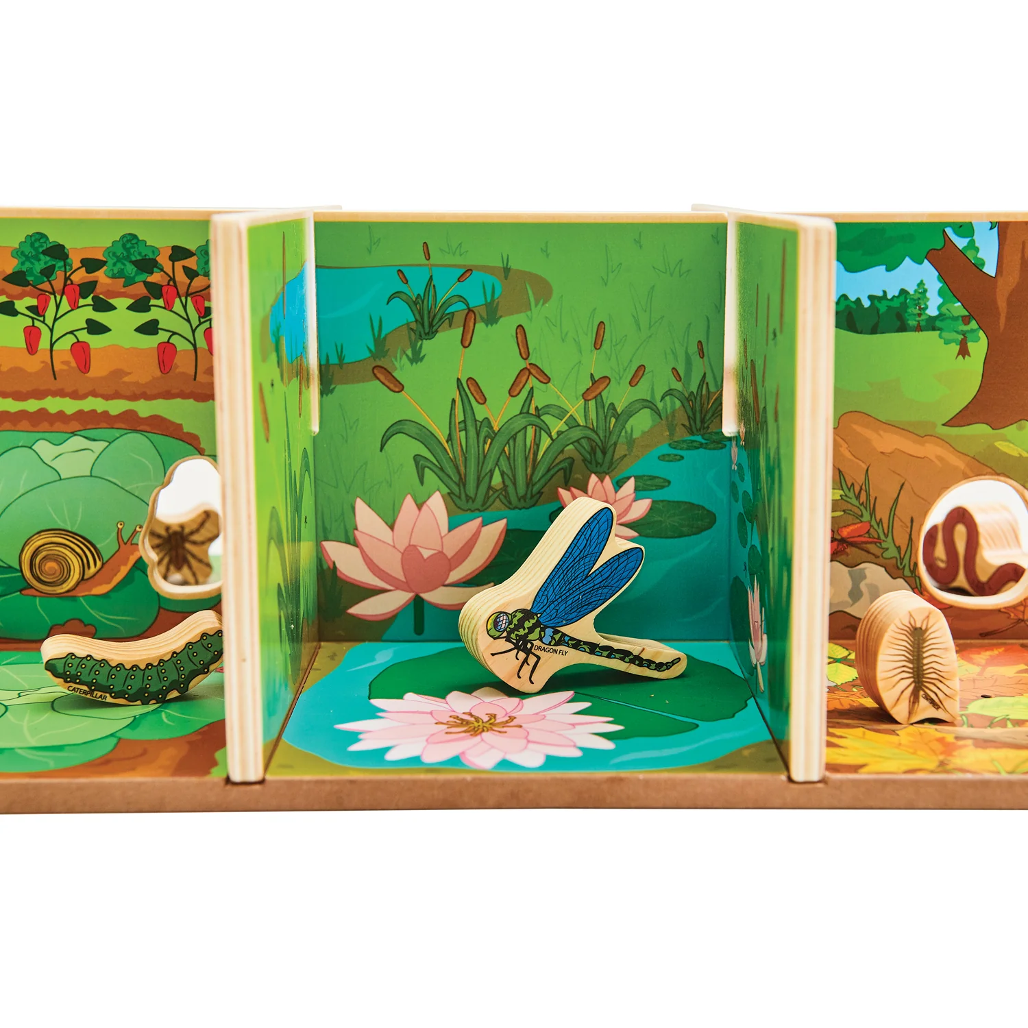 The Freckled Frog Minibeast Adventure Playset - Colorful Bug Blocks and Habitats - 15 Pieces - Image 7