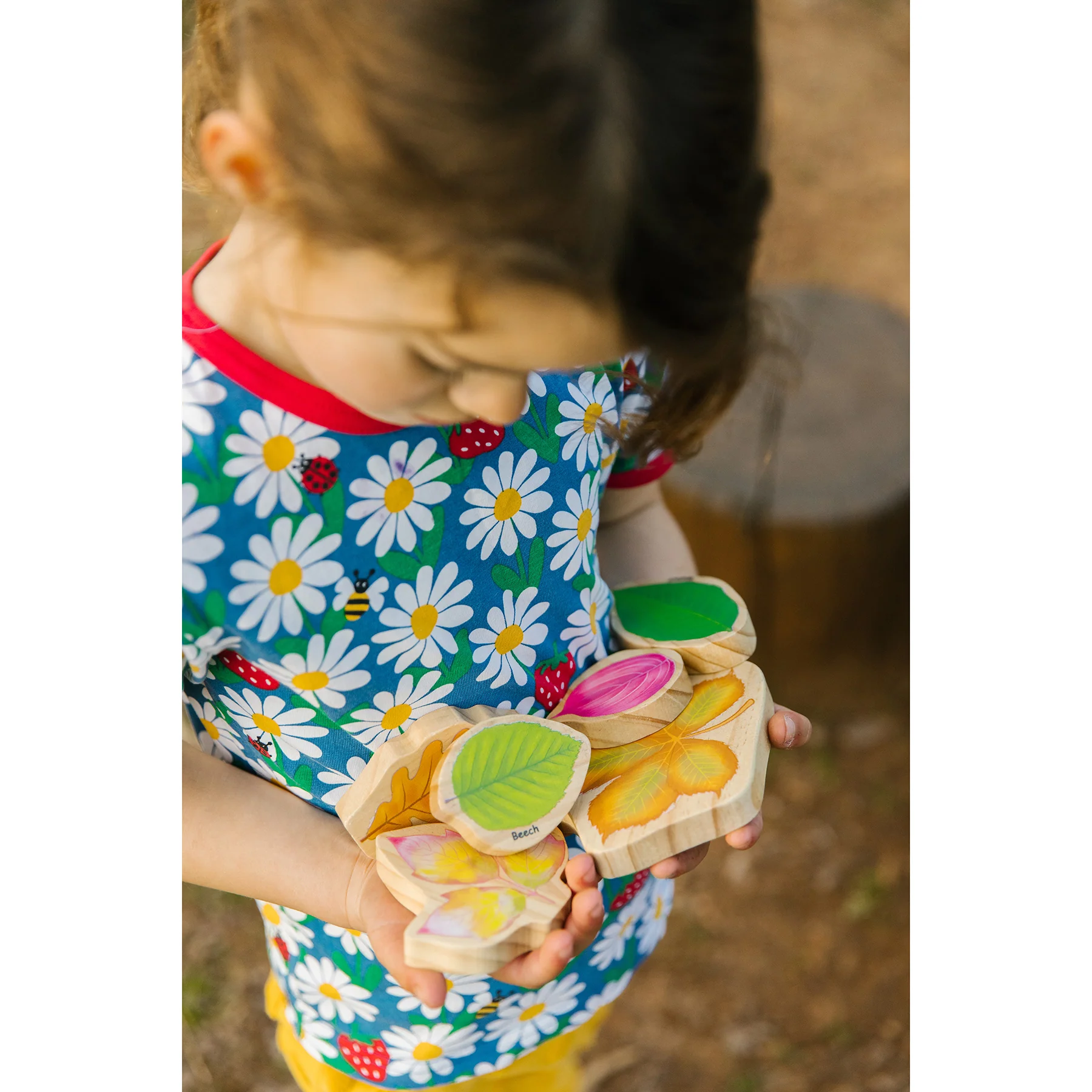 The Freckled Frog Stacking Leaves - Educational Wooden Block Set - Image 5