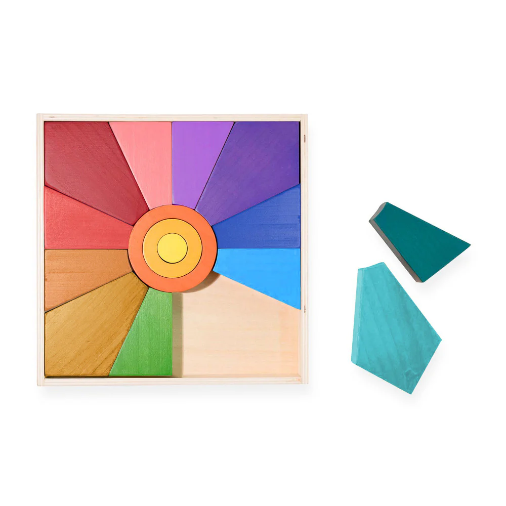 The Freckled Frog Sunny Colors – Wooden Sun Puzzle & Playset - Image 2