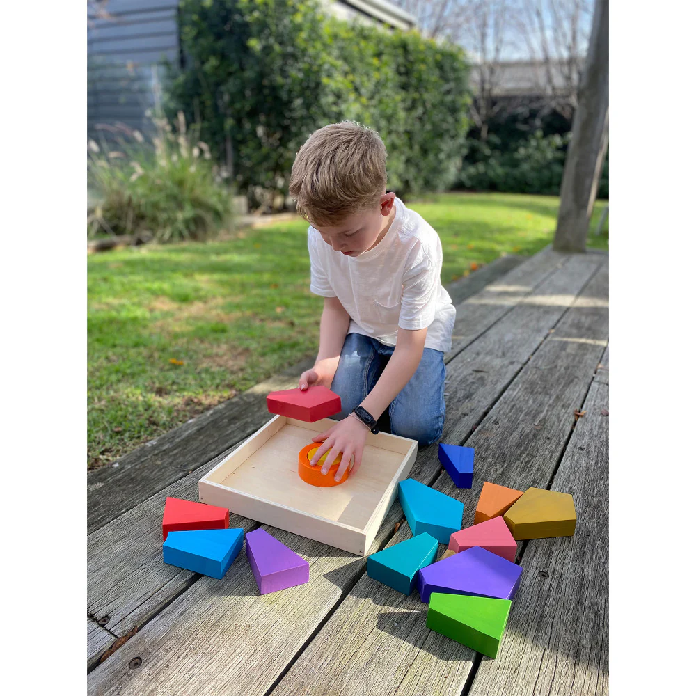 The Freckled Frog Sunny Colors – Wooden Sun Puzzle & Playset - Image 4