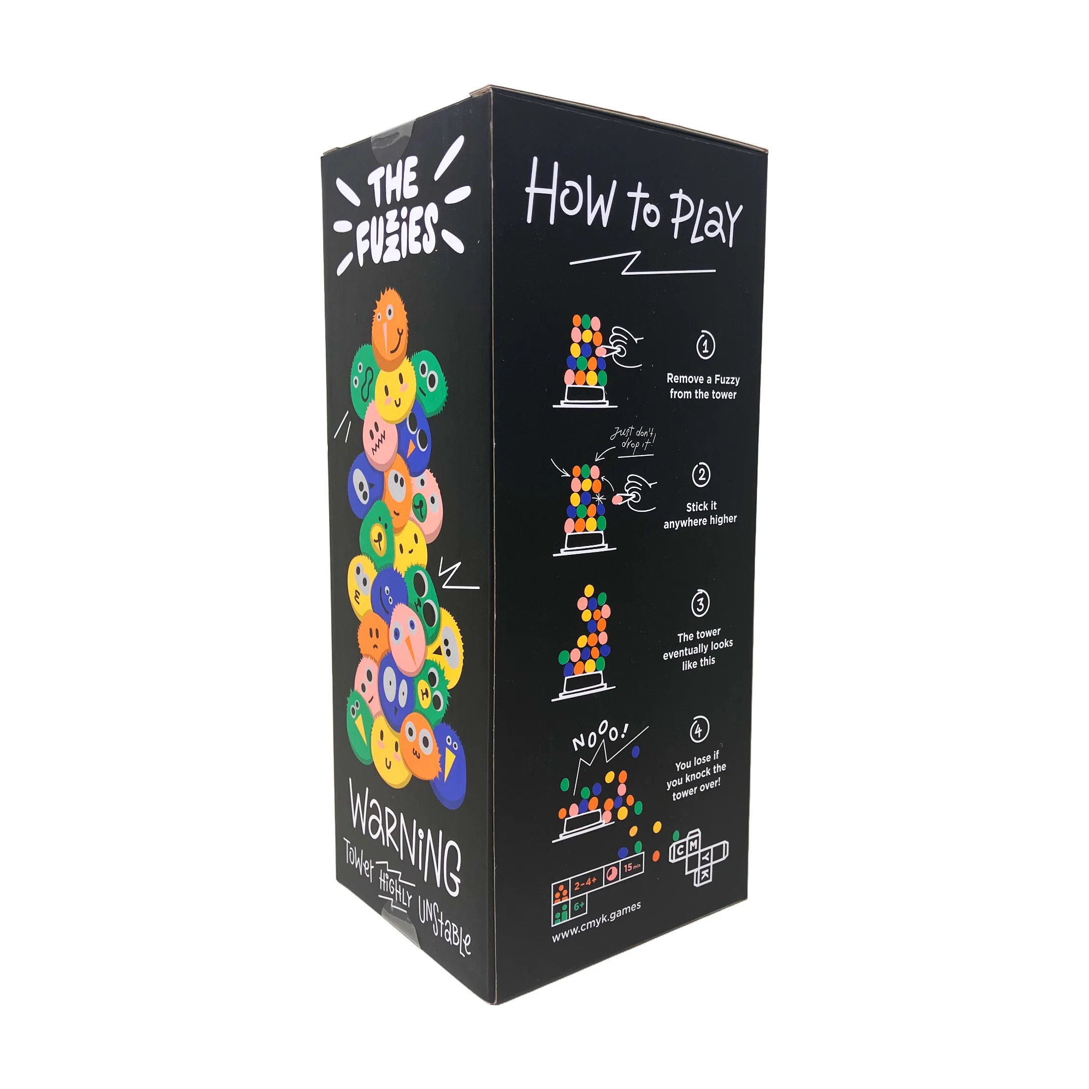 The Fuzzies Colorful Tower Stacking Family Game - Image 2