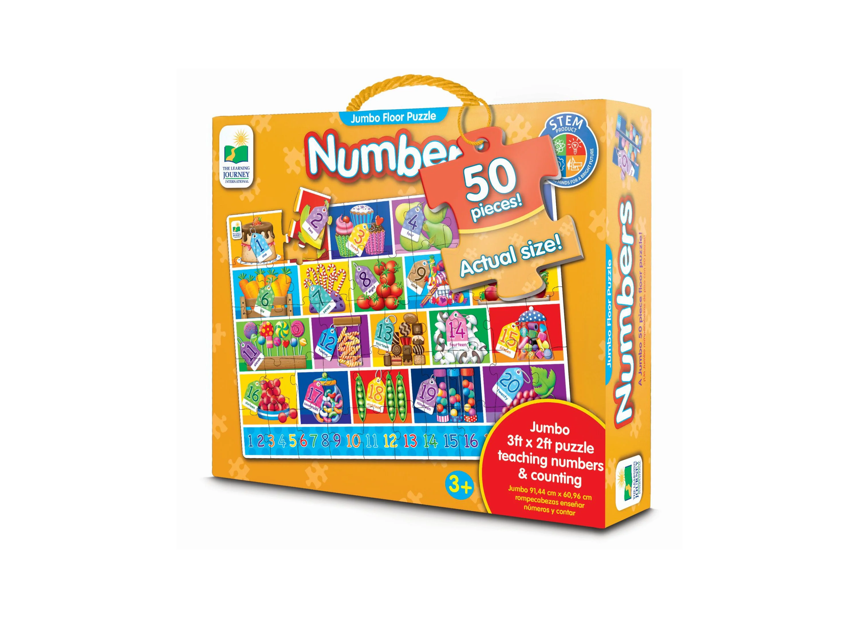The Learning Journey Jumbo Numbers Floor Puzzle - 50 pc - Image 2