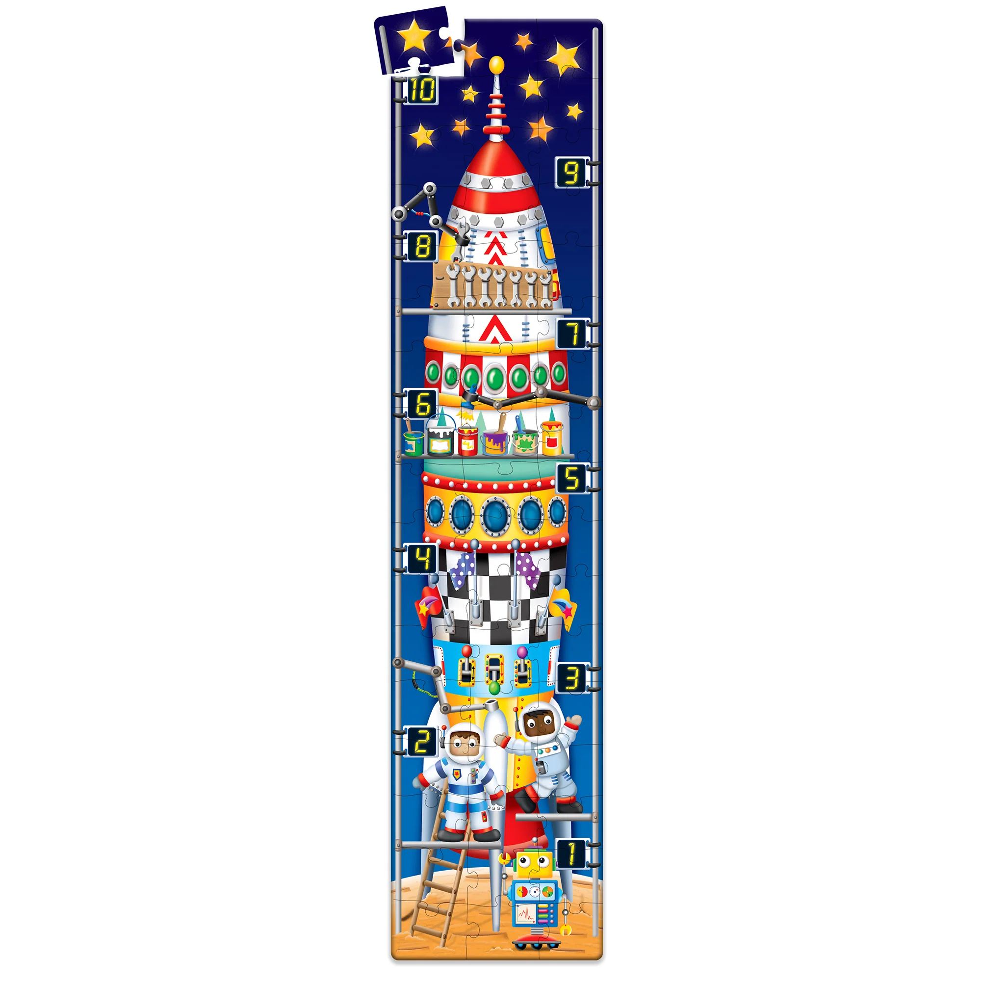 The Learning Journey Long & Tall 123 Rocketship Puzzle - 51 pc - Image 2