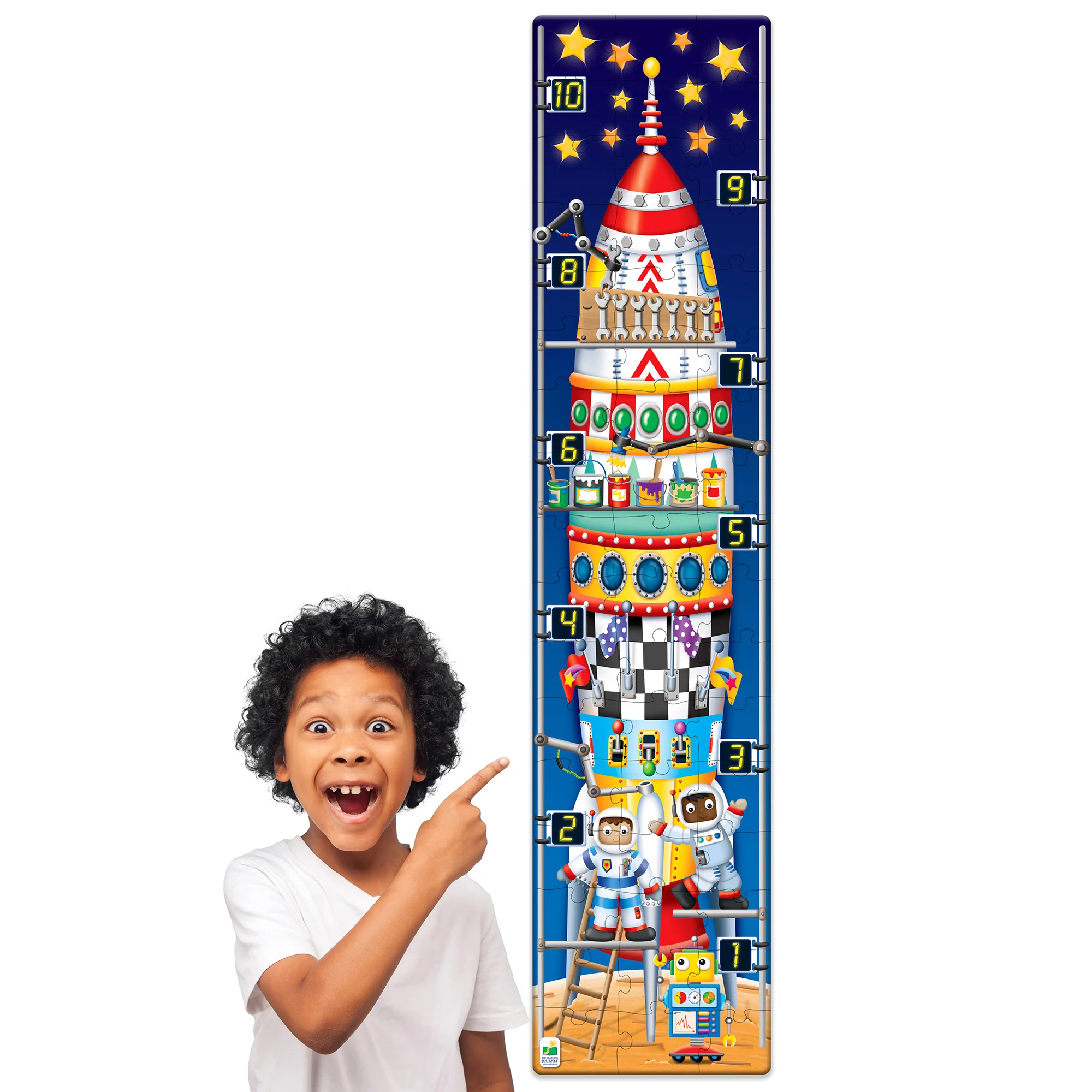 The Learning Journey Long & Tall 123 Rocketship Puzzle - 51 pc - Image 3