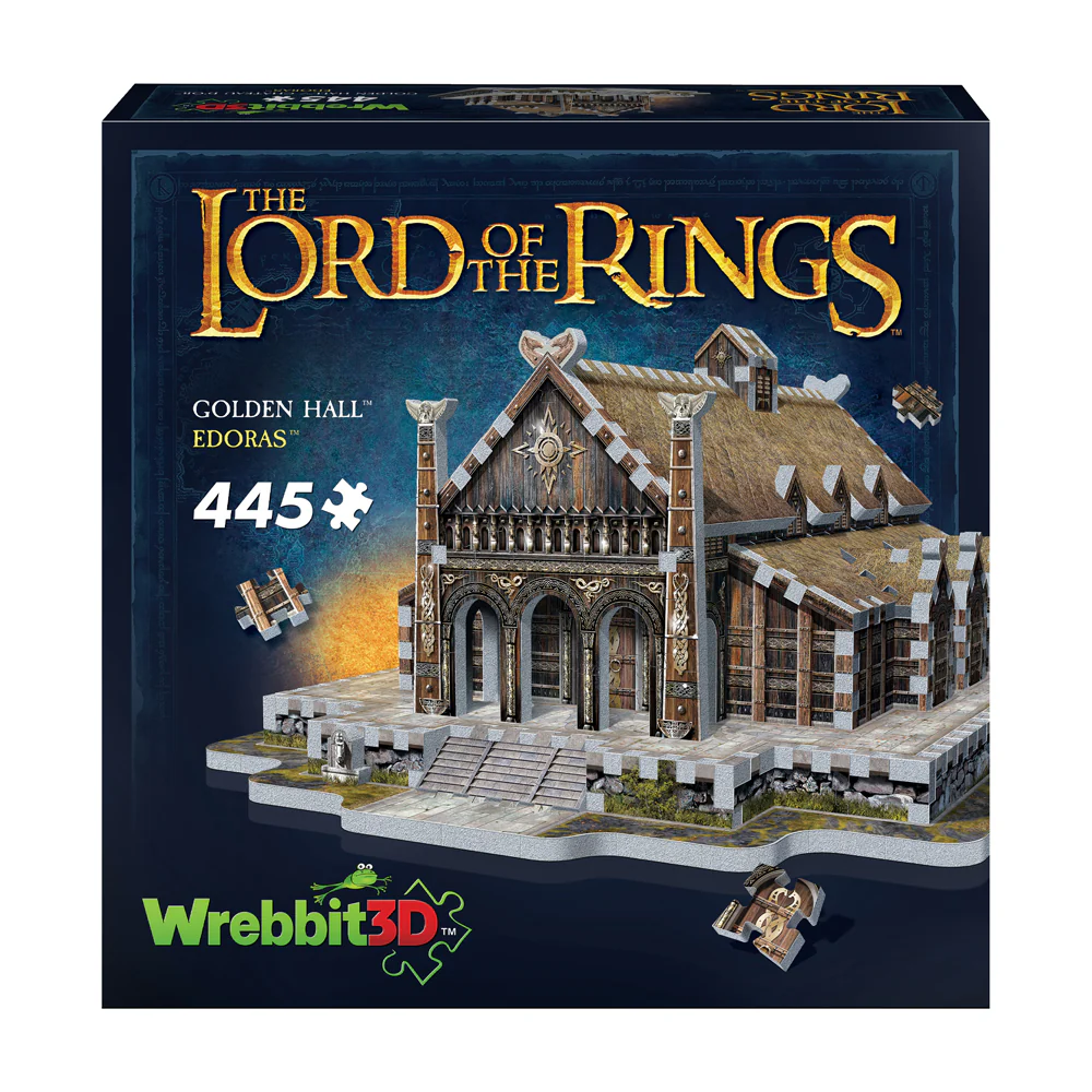 Wrebbit The Lord of the Rings Golden Hall Edoras 3D Puzzle - 445 pc - Image 3