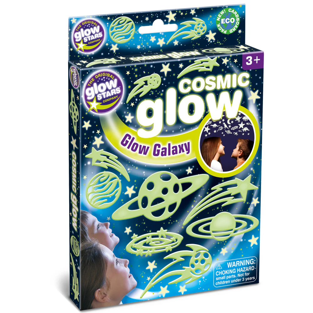 The Original Glowstars Cosmic Glow Galaxy - Glow-In-The-Dark Space Shapes
