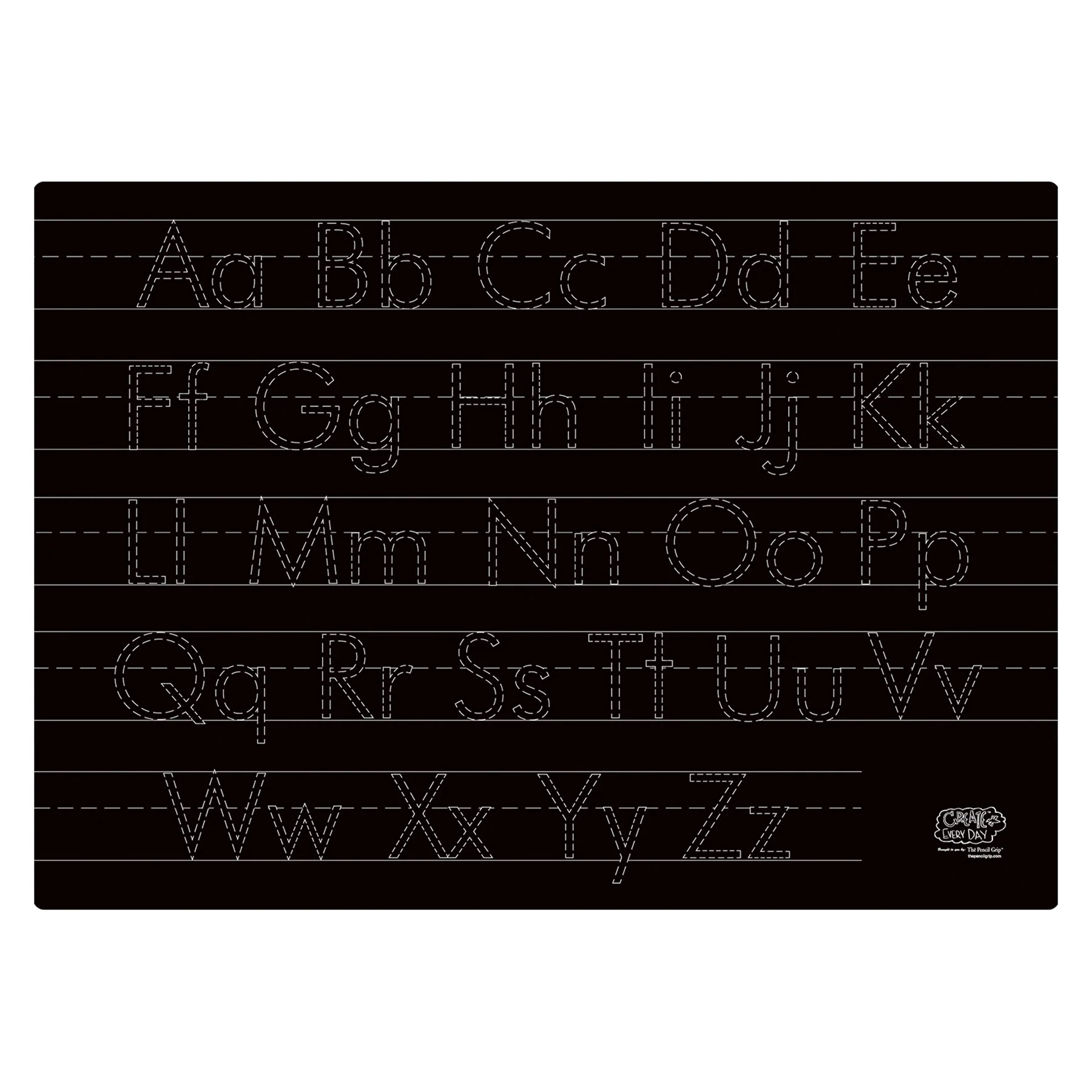 The Pencil Grip Two-Sided Letters Activity Playmat - Assorted Colors - Pack of 6 - Image 2