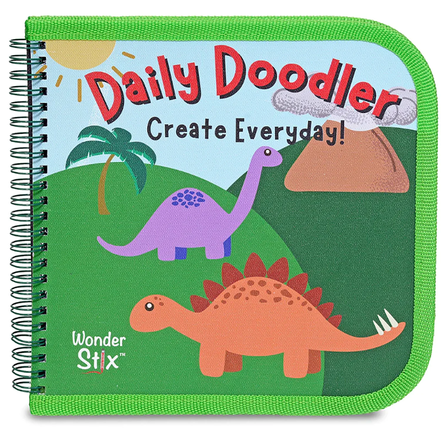 The Pencil Grip Daily Doodler Dino-Themed Reusable Activity Book with Wonder Stix - Image 2