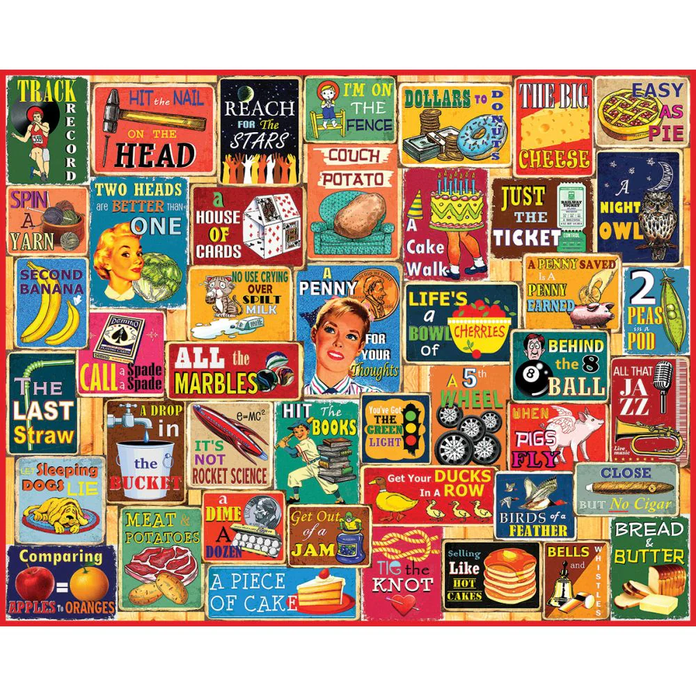 White Mountain Things We All Say - Jigsaw Puzzle - 1000 pc