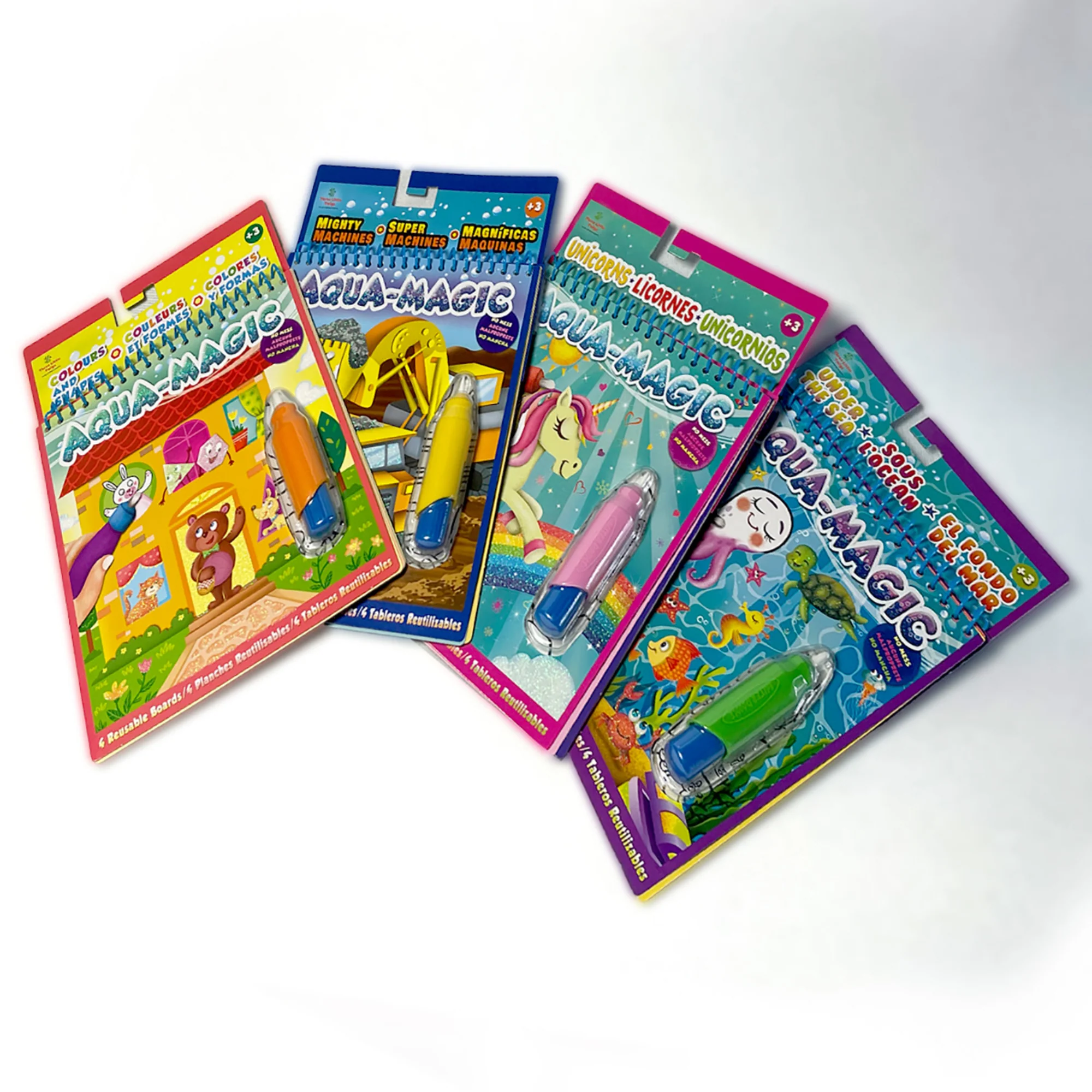 Three Little Twigs: Aqua Magic Bundle - 4pk Interactive Reusable Books