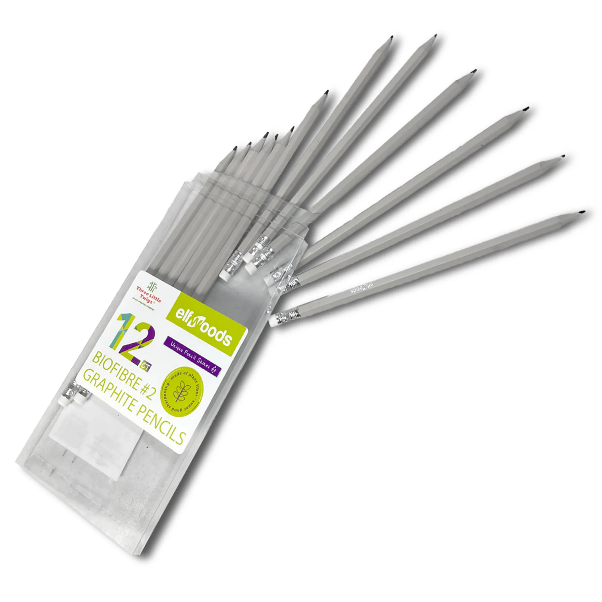 Three Little Twigs: Elfwoods: Biofibre Pencils 3pk Bundle - Image 3