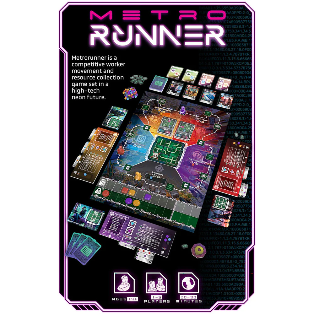 Thunderworks Games: Metrorunner - Ultimate Cyberpunk Strategy Board Game - Image 3