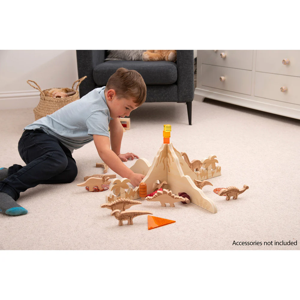 TickiT Discovery Jurassic Dividers - Tactile Wooden Playset - Image 3