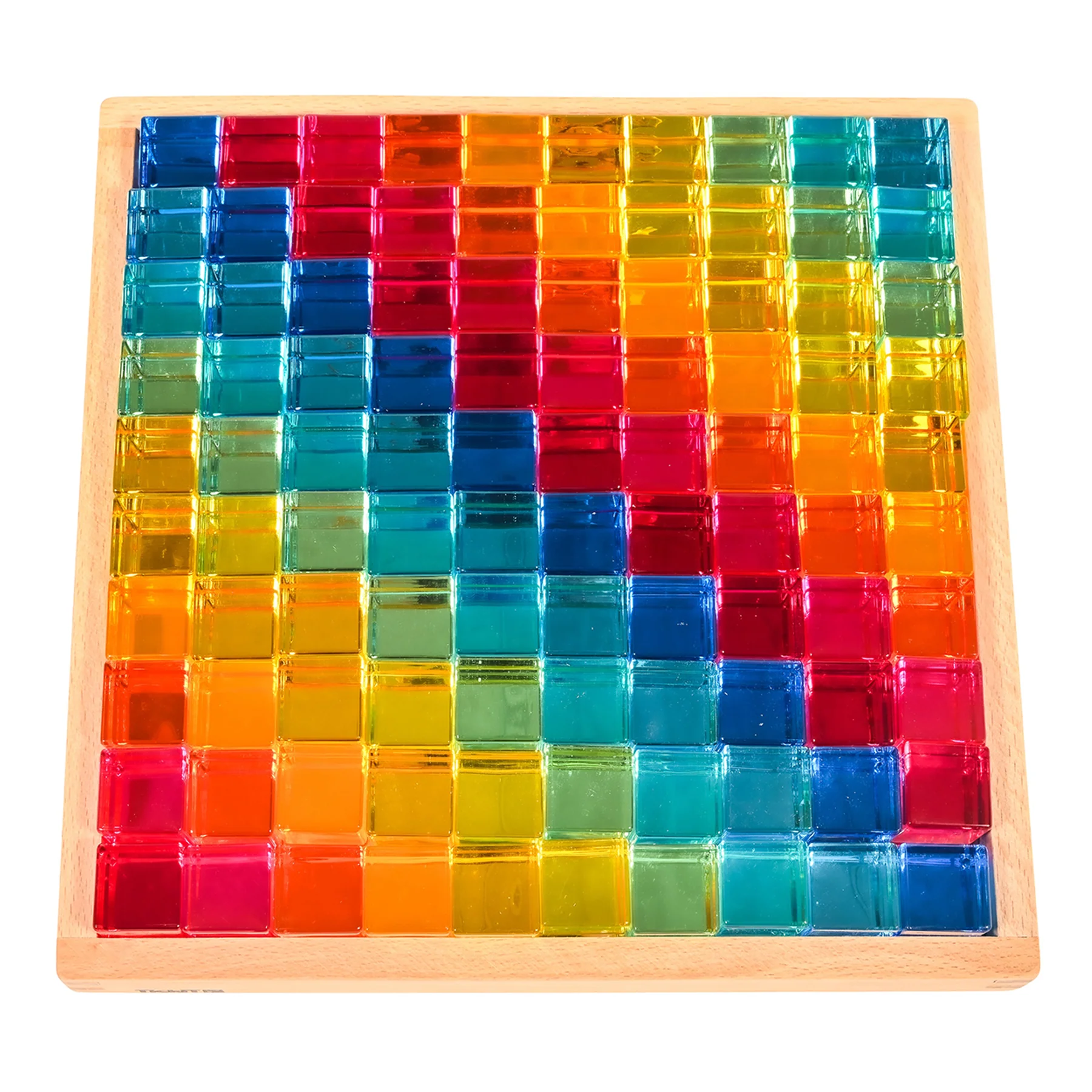 TickiT Gem Cube Mirror Tray - Colorful Sensory Exploration - Image 2