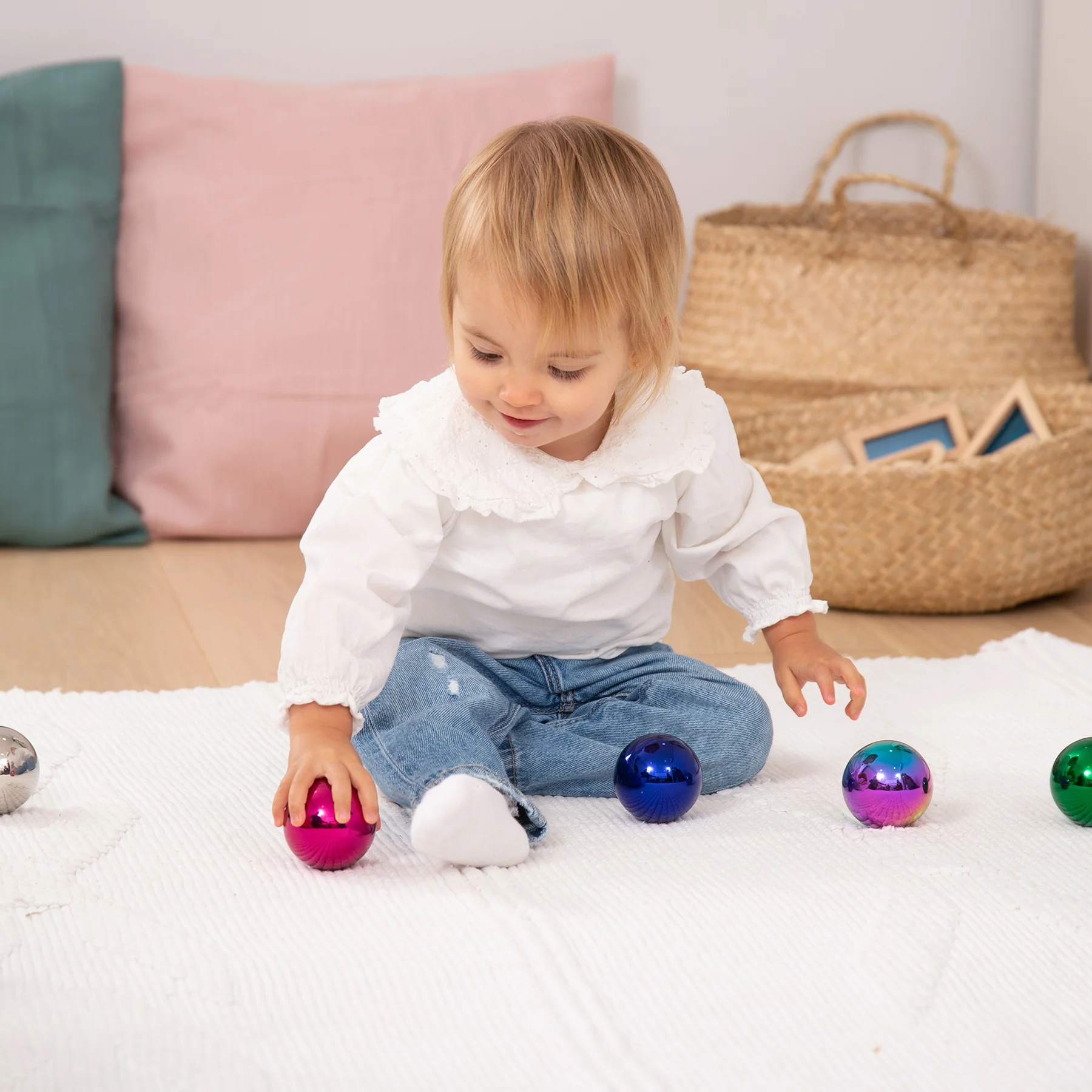 TickiT Sensory Reflective Color Mystery Balls - Set of 6 - Image 4